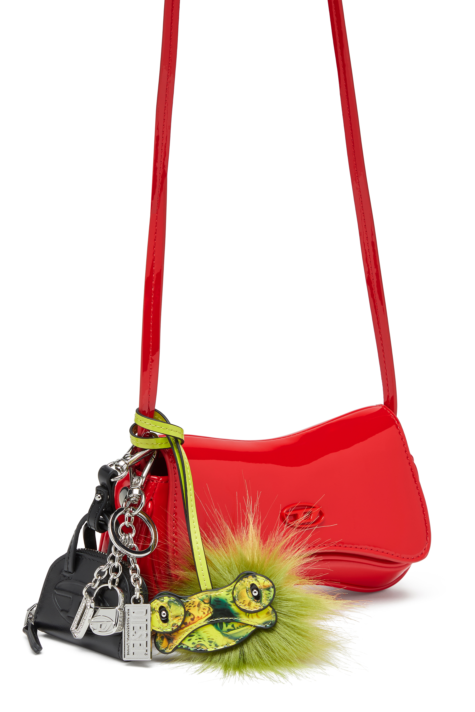 Diesel - PLAY CROSSBODY XS, Woman's Play-Small crossbody bag glossy in Red - 2