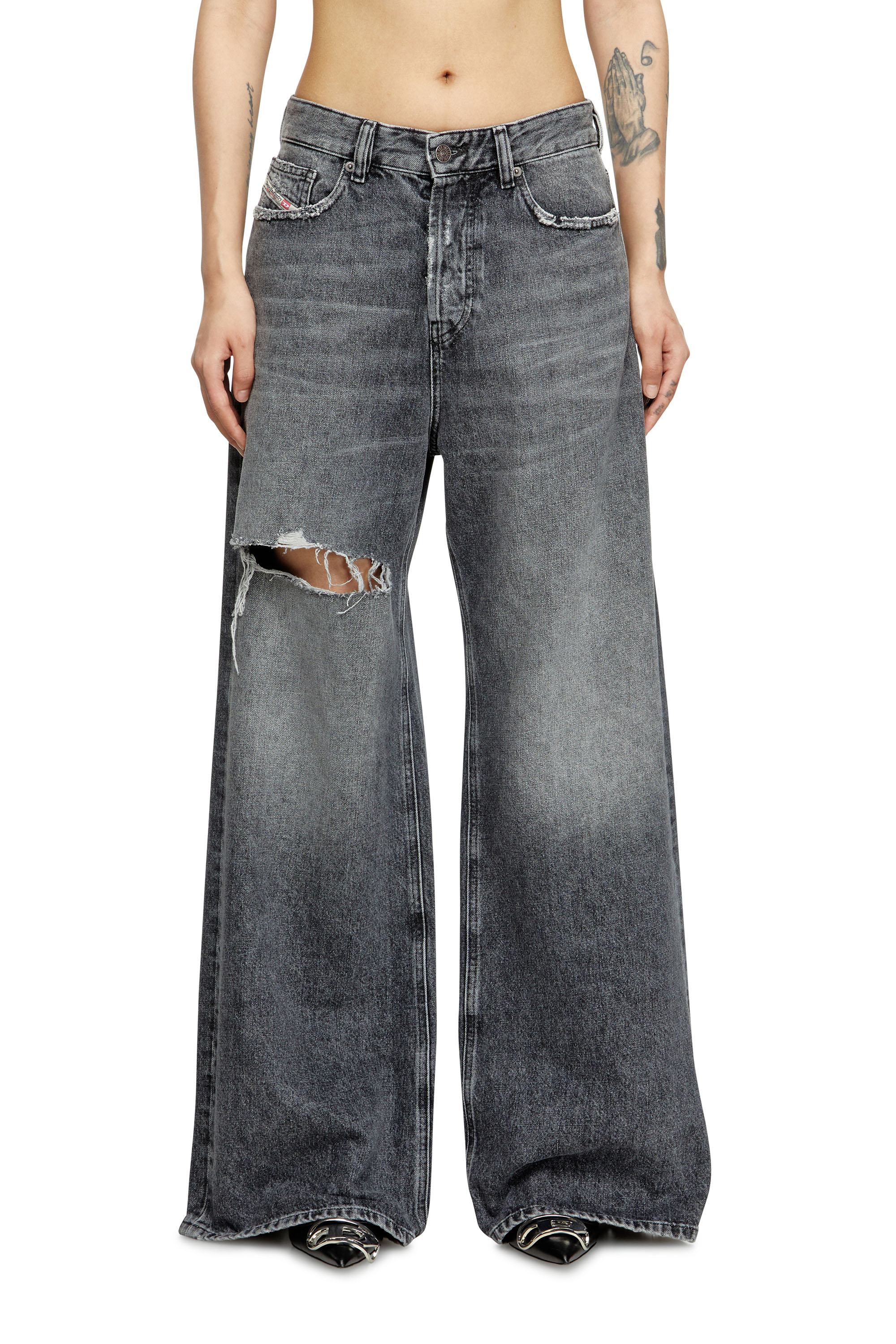 Relaxed Jeans 1996 D-Sire 007X4, Black/Dark grey Diesel - Woman's Relaxed Jeans 1996 D-Sire 007X4, Black/Dark grey - 3