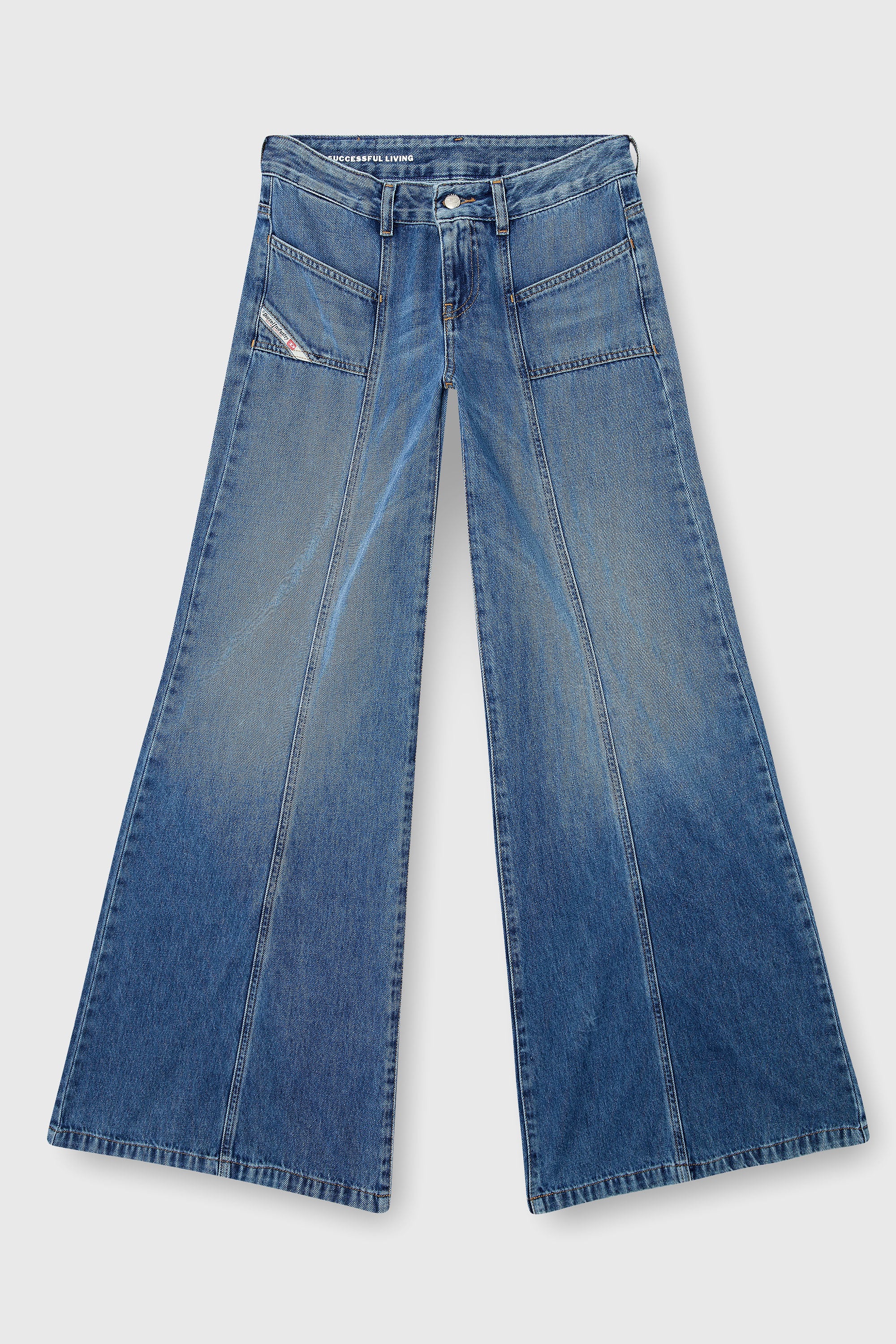 Diesel - Woman's Flare Jeans D-Akii 09M56, Medium blue - 2