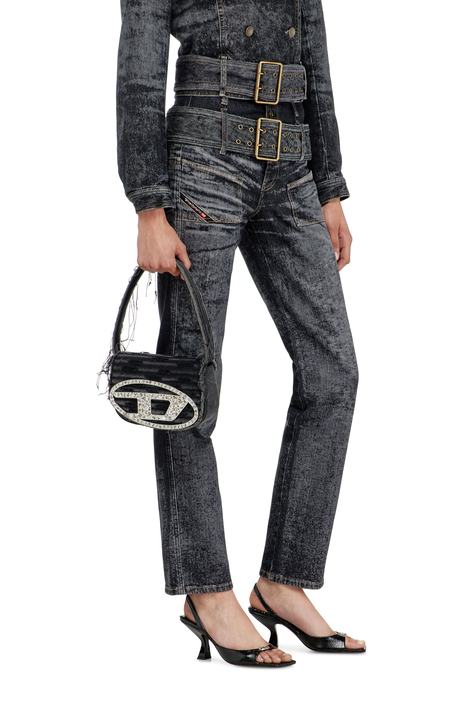 Diesel - Woman's Slim Jeans D-Gorina 09Q30, Black/Dark grey - 7