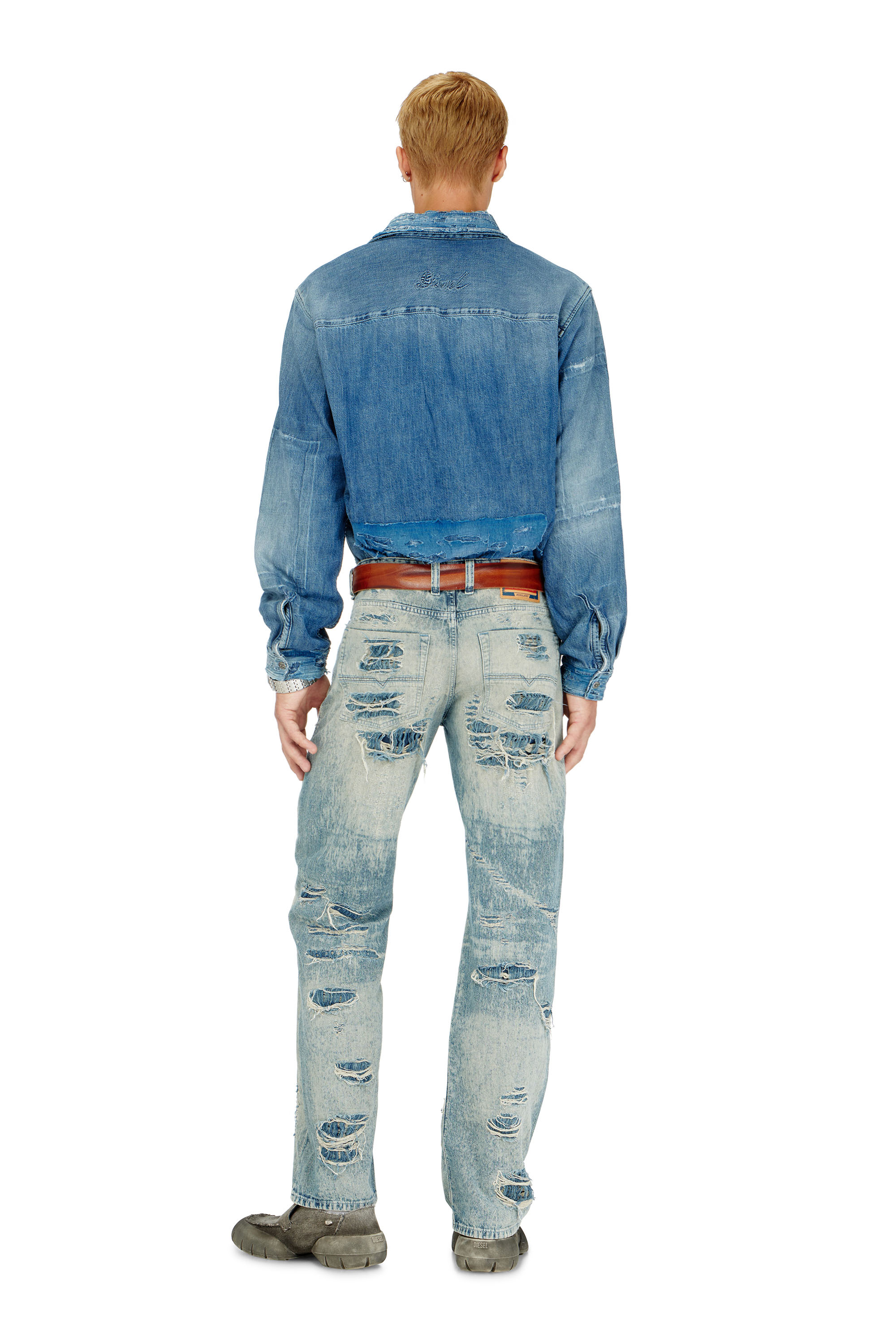 Diesel - Man's Relaxed Jeans 1980 D-Eeper 068YM, Medium blue - 3