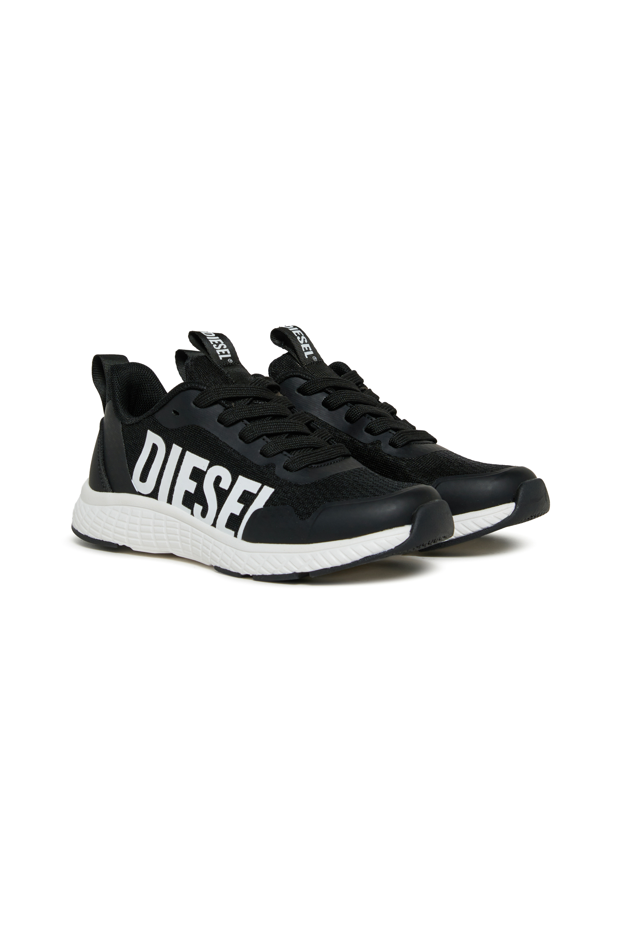 Diesel - S-RUNCOUT, Unisex's S-Runcout - Sneakers with maxi Diesel logo in Black - 2