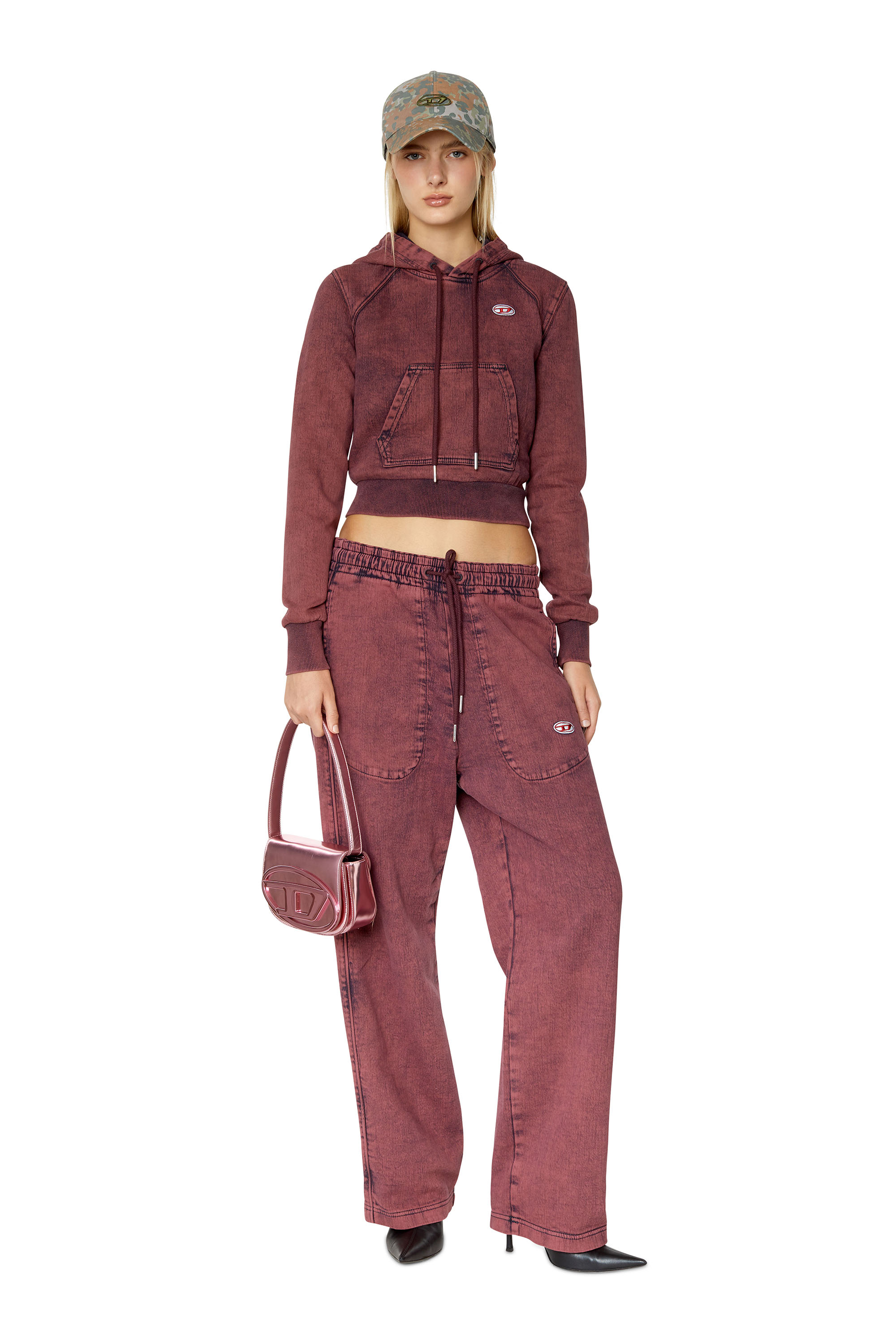 Diesel - D-Martians Track Denim 09E32 Straight, Red - Image 5