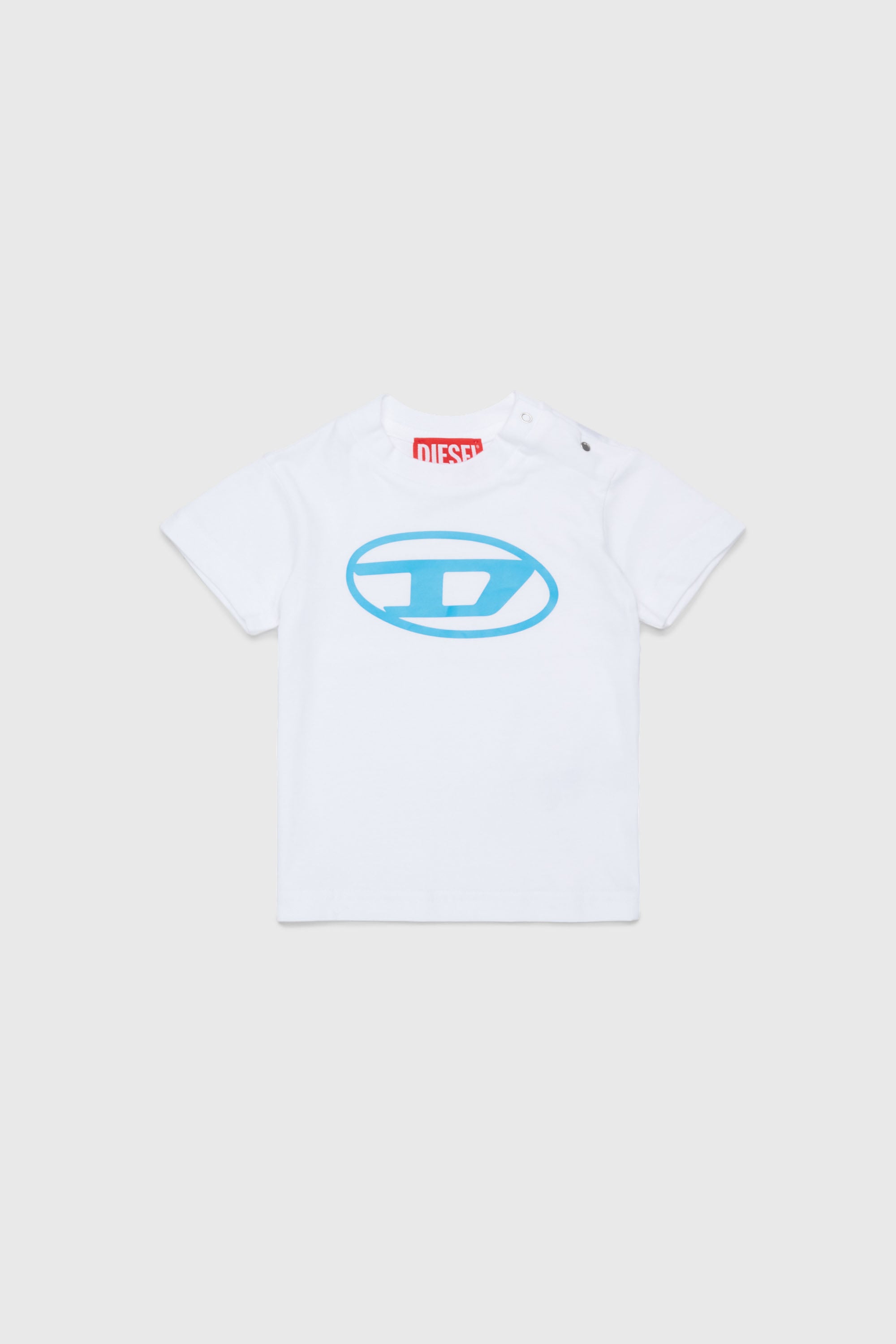 Diesel - TIELB, Man's Cotton T-shirt with Oval D print in White - 1