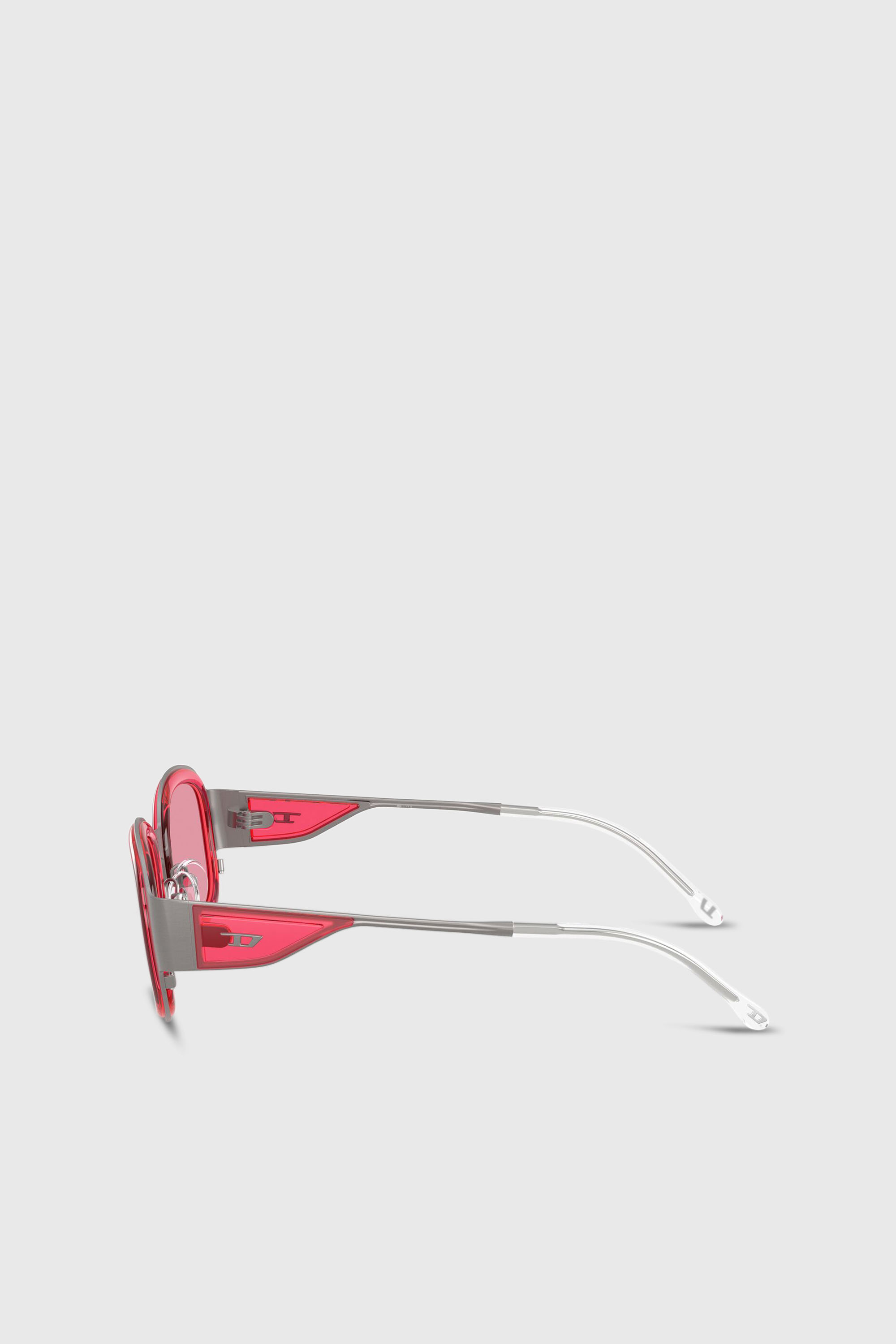 Diesel - 0DL1020, Unisex's Square sunglasses in Grey/Red - 4