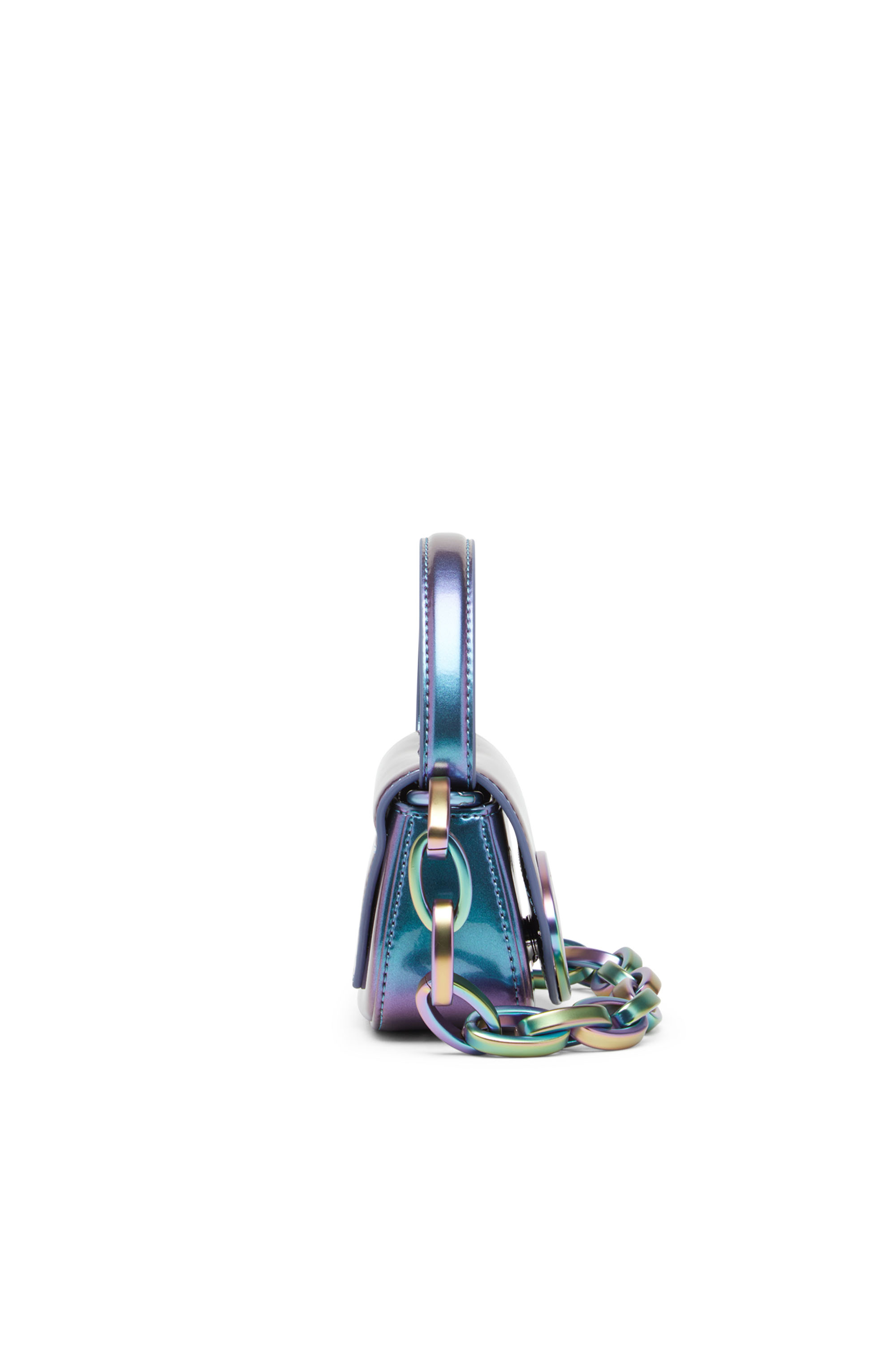 Diesel - 1DR XS, Woman's 1DR XS-Iconic iridescent mini bag in Azure - 3