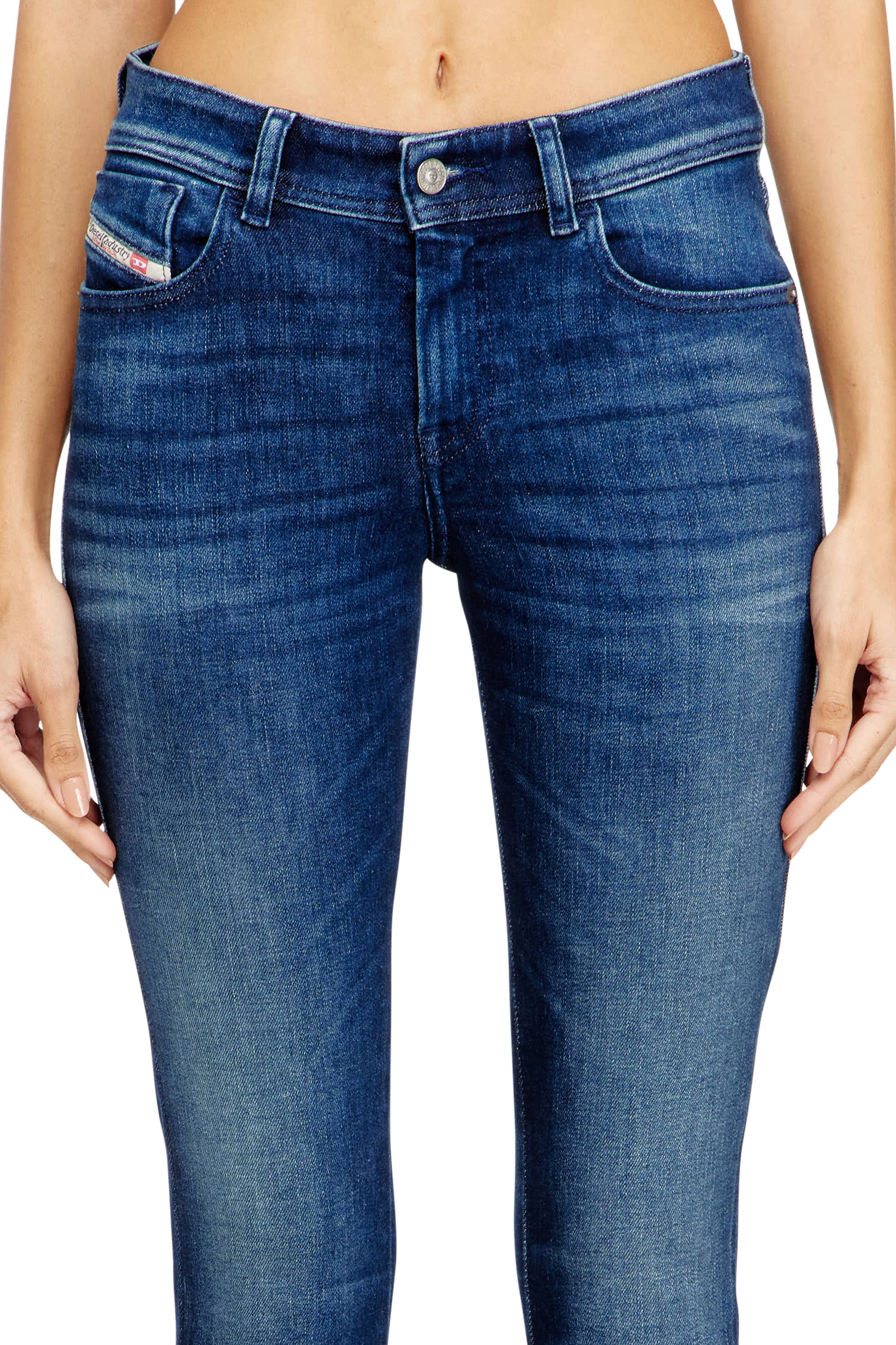 Diesel - Woman's Skinny Jeans 2017 Slandy 09N12, Dark Blue - 4