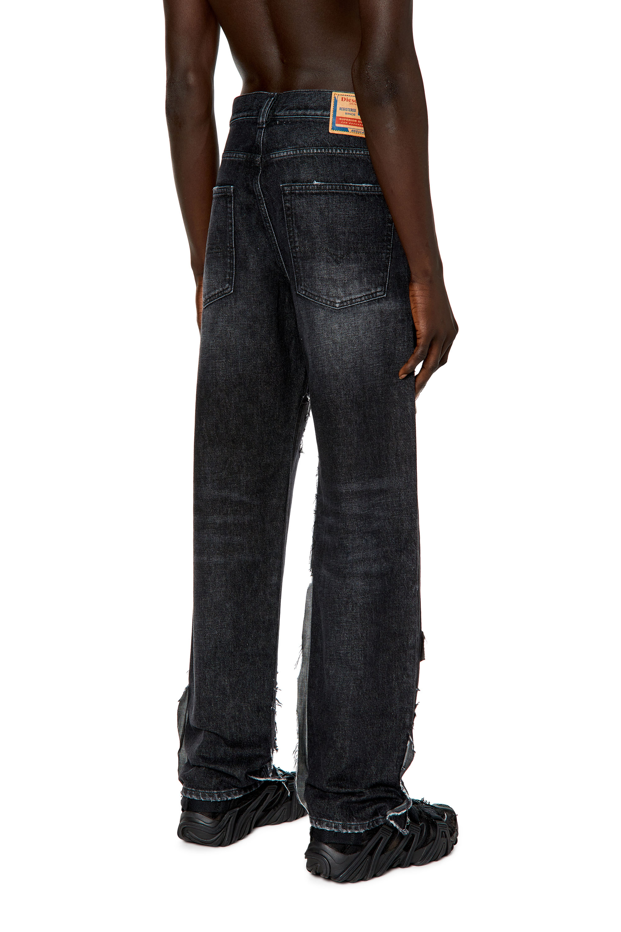 Diesel - 2010 D-Macs 007Q7 Straight Jeans, Black/Dark grey - Image 2