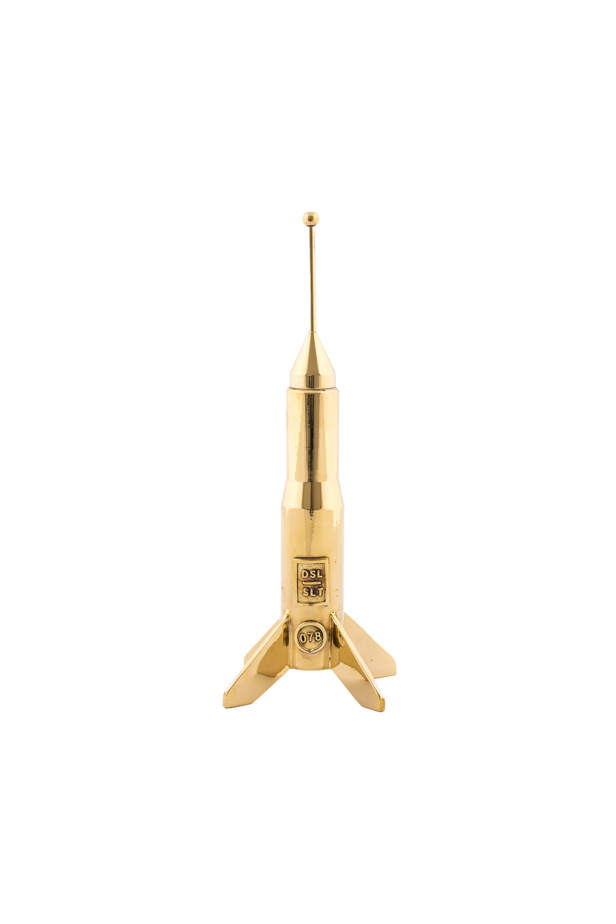 Diesel - 10877 COSMIC DINER, Unisex's Gold brass candle holder, ø cm 13 / 5.1" in Gold - 2