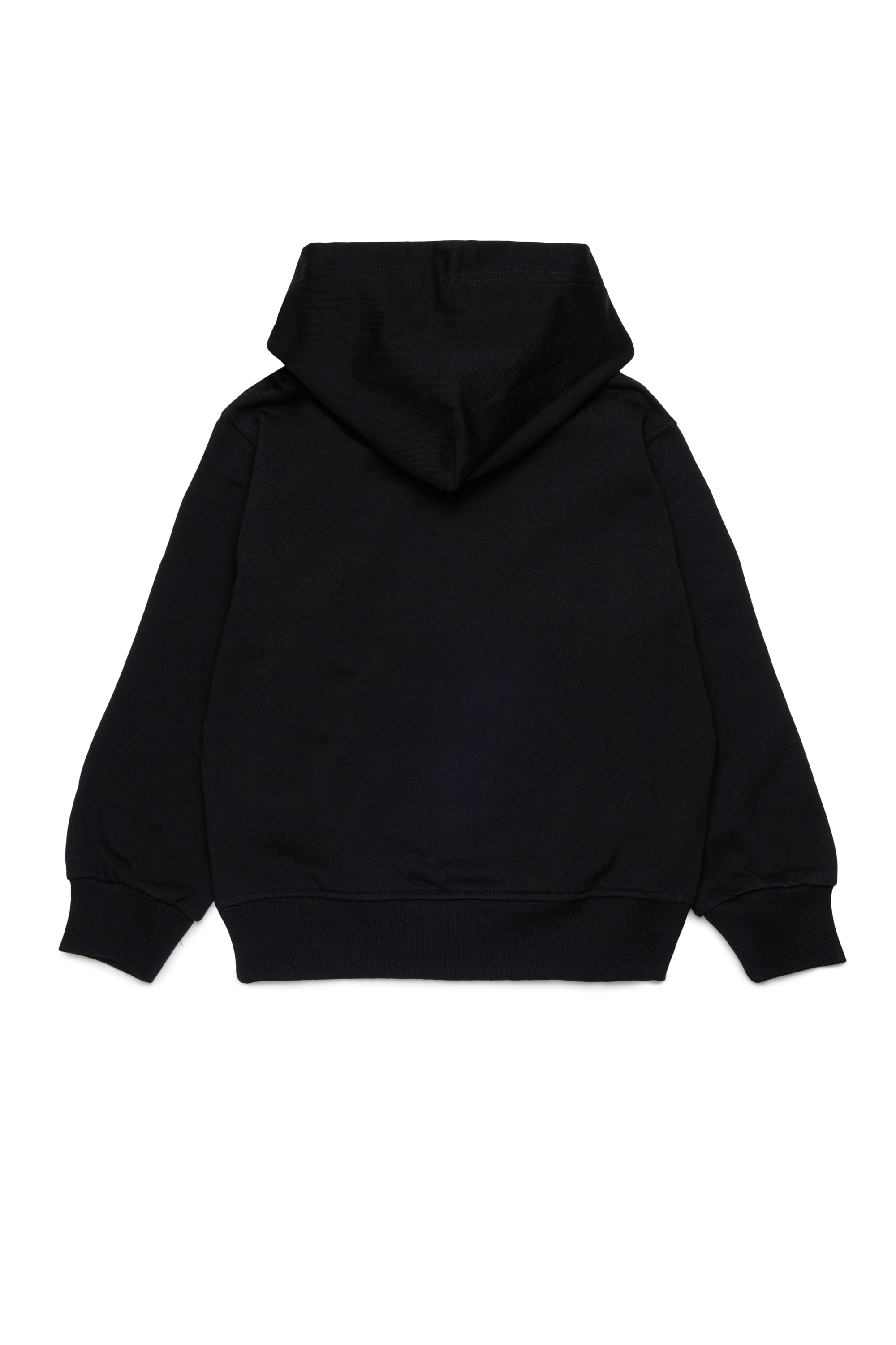 Diesel - SGINNHOODL5 OVER, Man's Hoodie with smudged logo in Black - 2