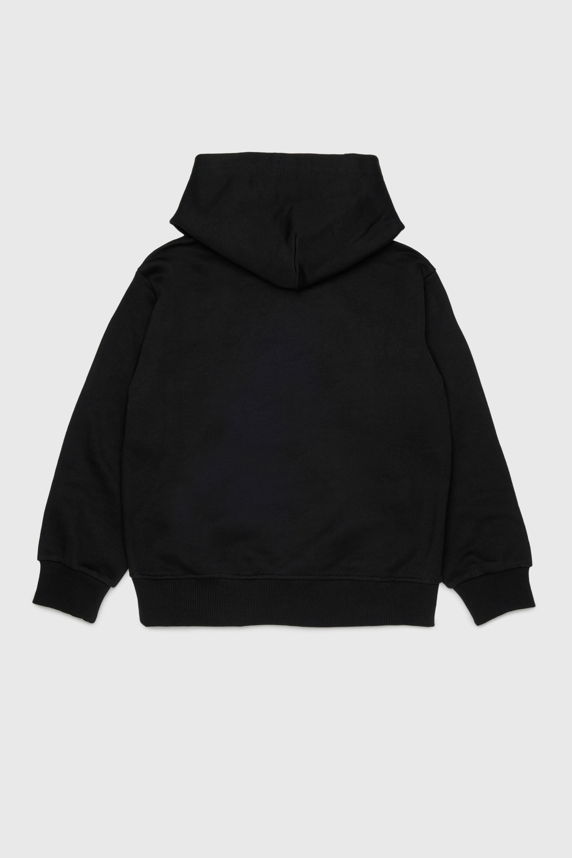 Diesel - SCIRCLEHOOD OVER, Man's Hoodie with Diesel logo print in Black - 2
