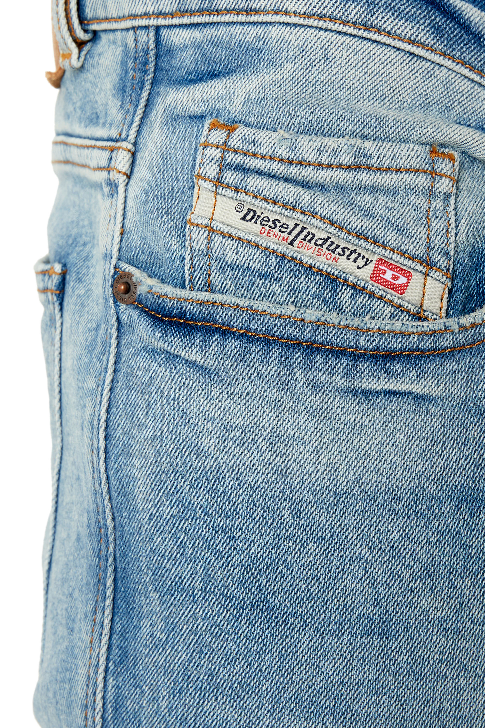Diesel - 2021 D-Vocs 09E86 Bootcut Jeans, Light Blue - Image 3