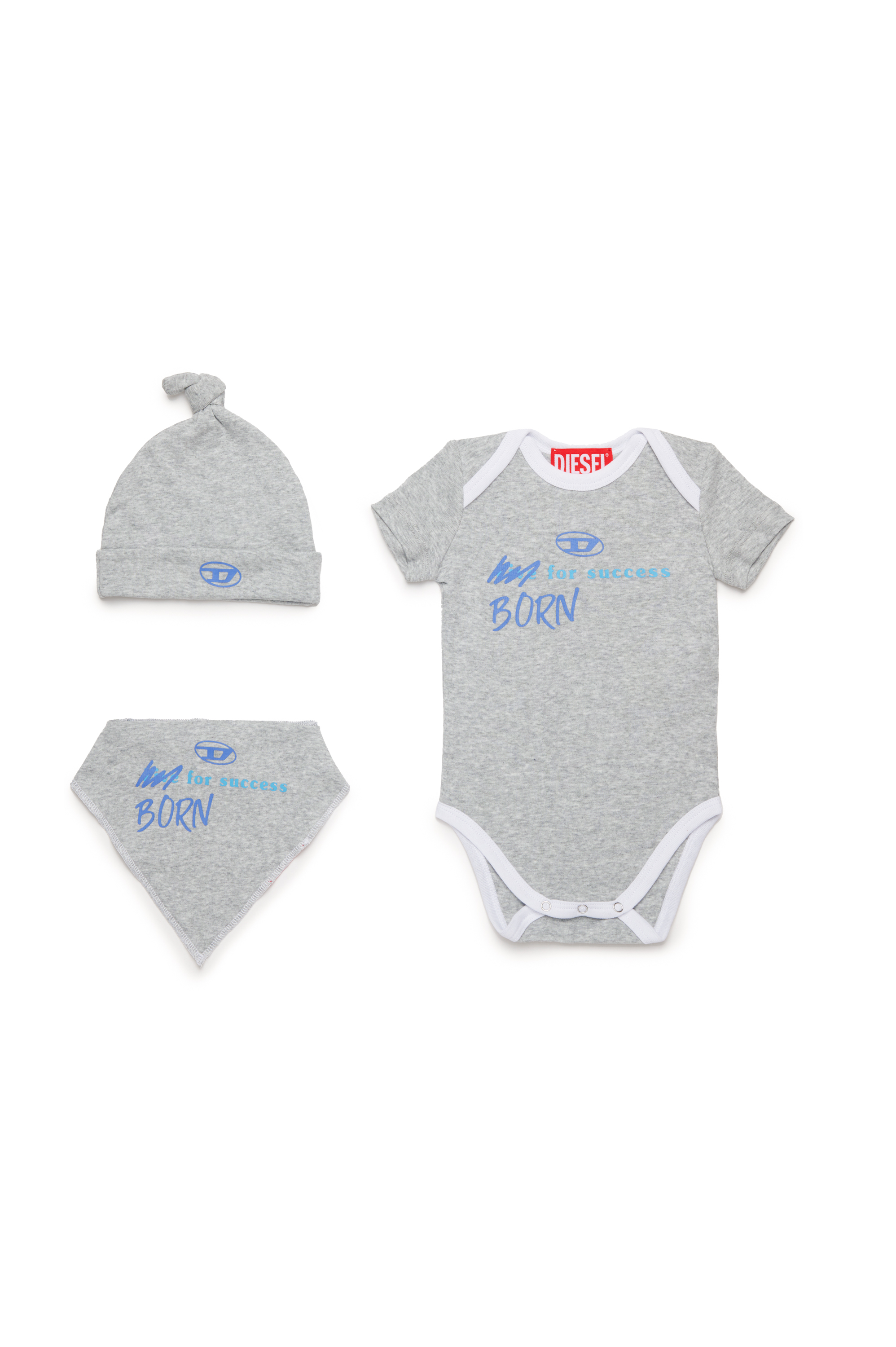 Diesel - URMASBOX-NB, Unisex's Born For Success newborn gift set in Grey - 1