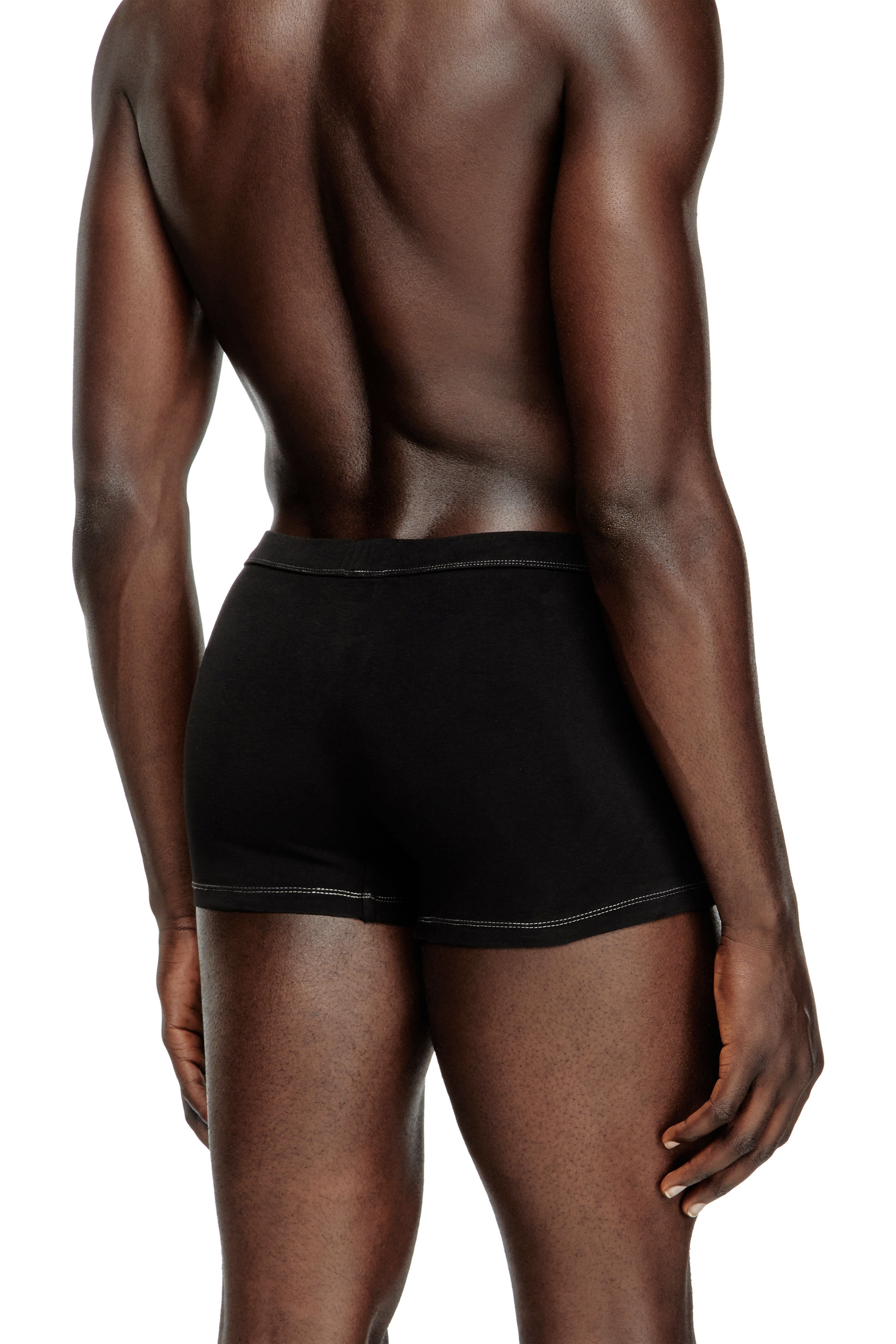 Diesel - DEVON-DNM-2PACK, Man's 2-pack boxer briefs with Diesel Industry flag in White/Black - 4