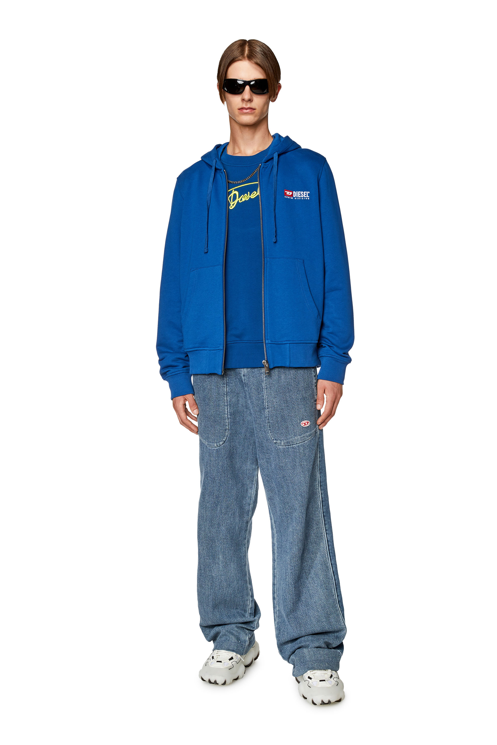 Diesel - S-GINN-HOOD-ZIP-DIV, Blue - Image 2