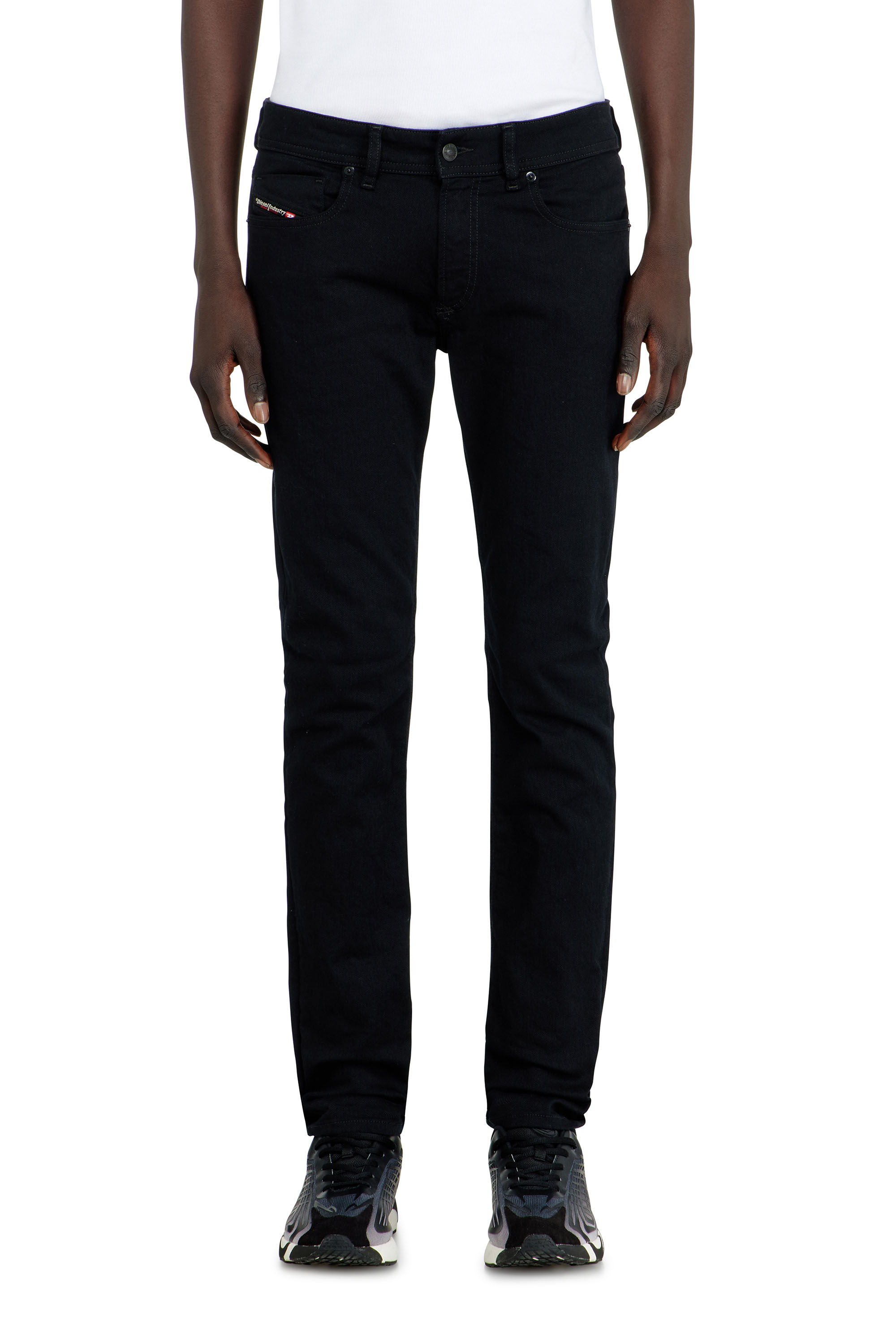 Diesel - Man's Skinny Jeans 1979 Sleenker 09C51, Black/Dark grey - 4