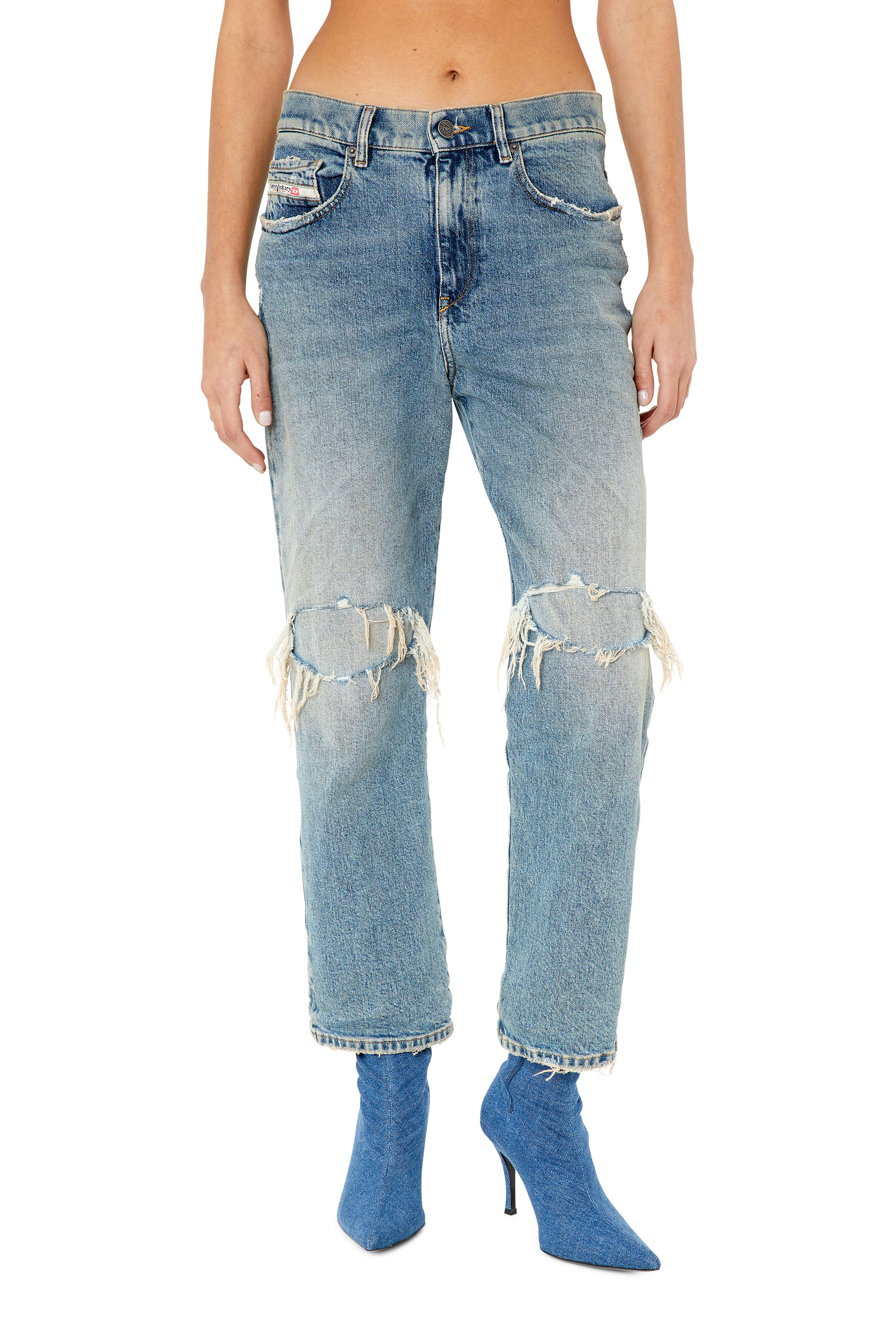 Diesel - 2016 D-Air 007M8 Boyfriend Jeans, Medium blue - Image 1