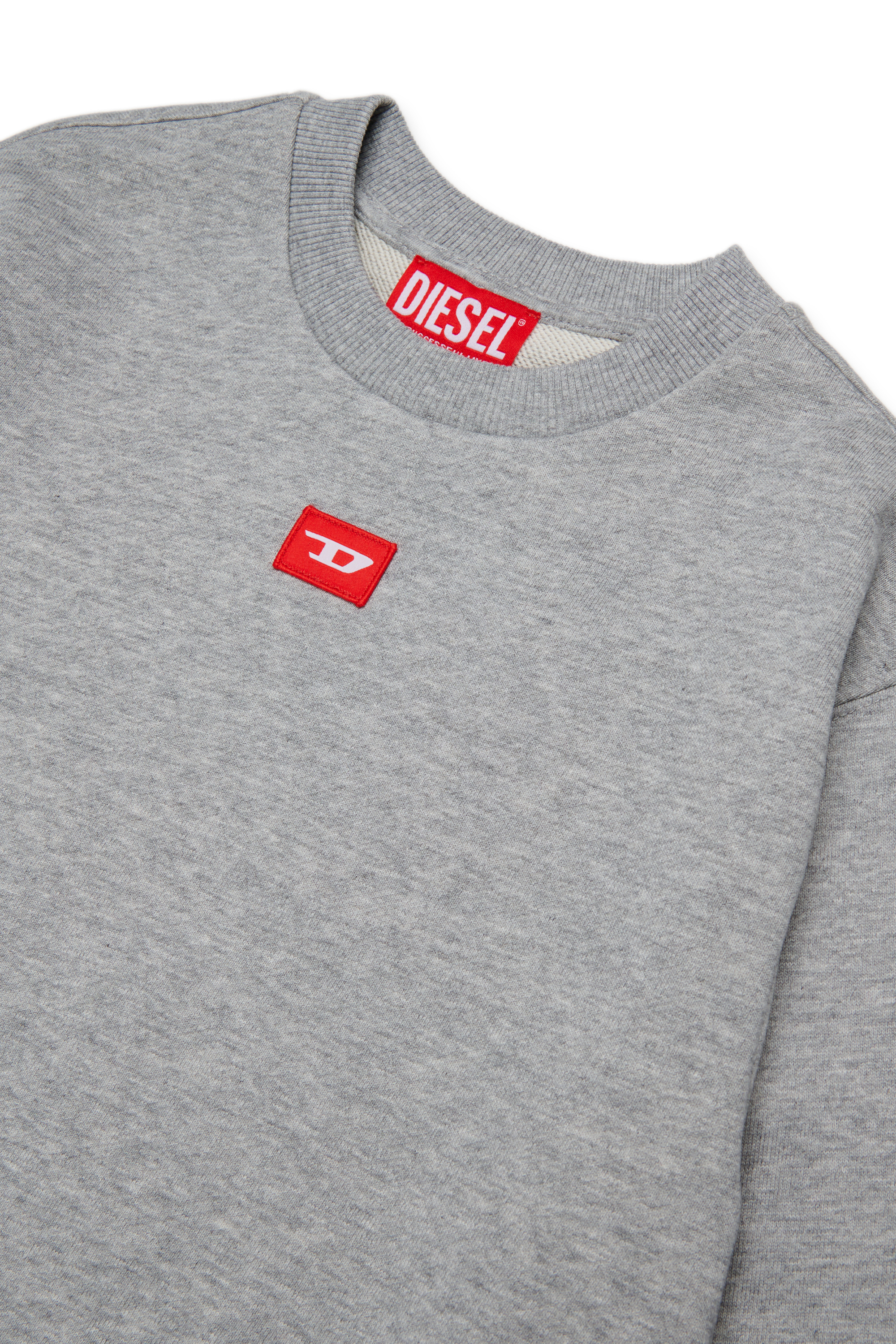 Diesel - SXGIN OVER, Unisex's Sweatshirt small logo patch in Grey - 3