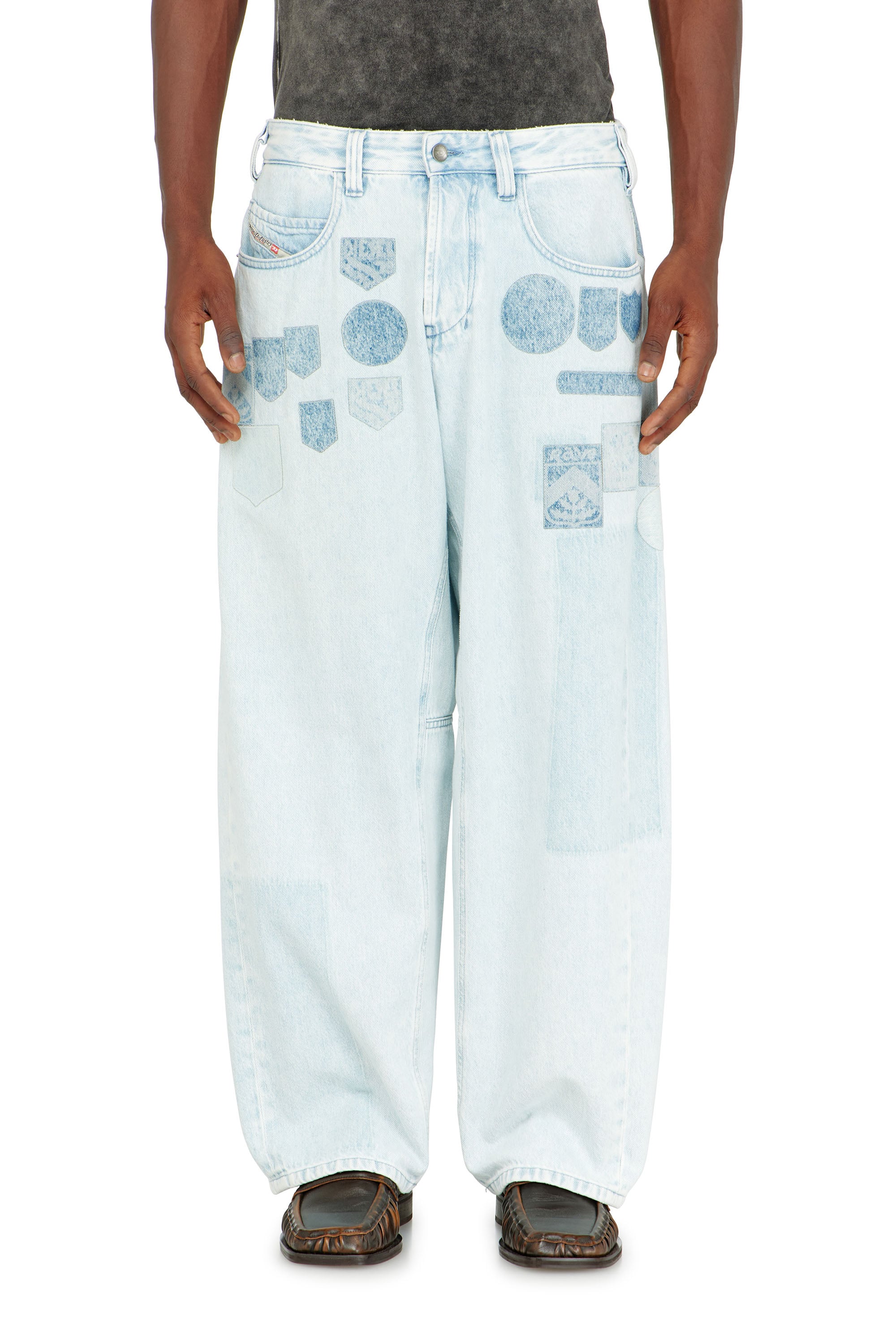 Diesel - Unisex's Relaxed Jeans 1997 D-Enim-M 0IFBQ, Light Blue - 4