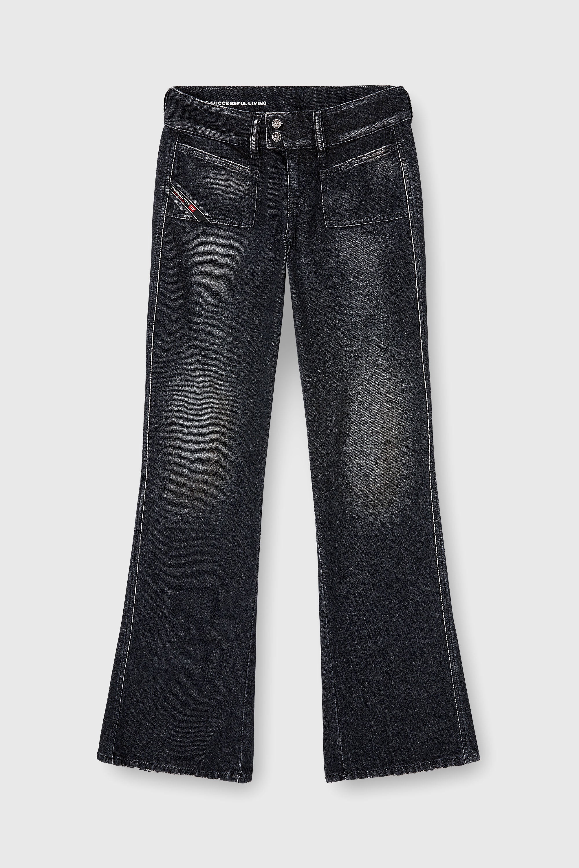 Diesel - Woman's Bootcut Jeans D-Hush 09N50, Black/Dark grey - 2