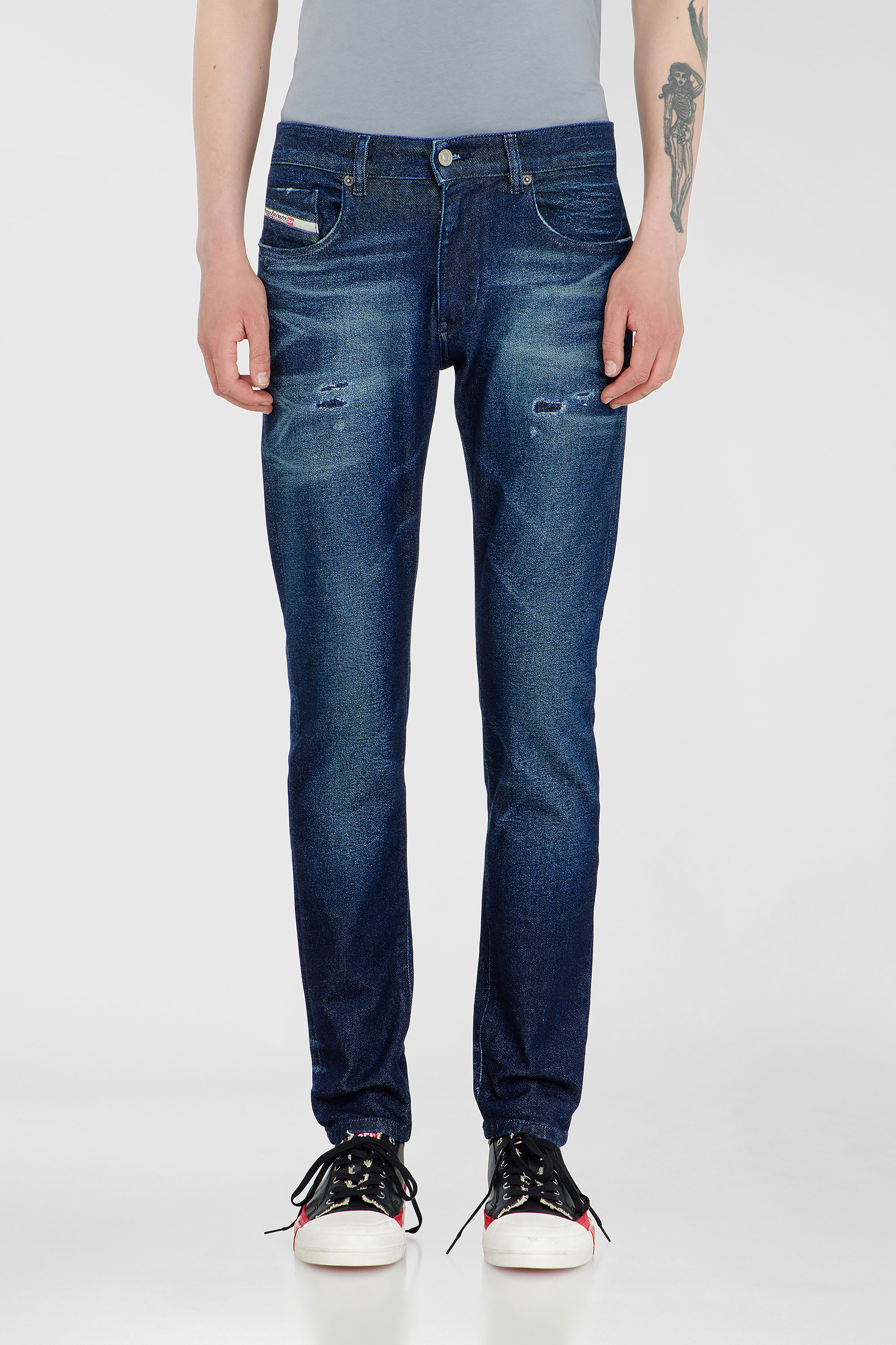 Diesel - Man's Slim Jeans 2019 D-Strukt 0KBBU, Dark Blue - 1