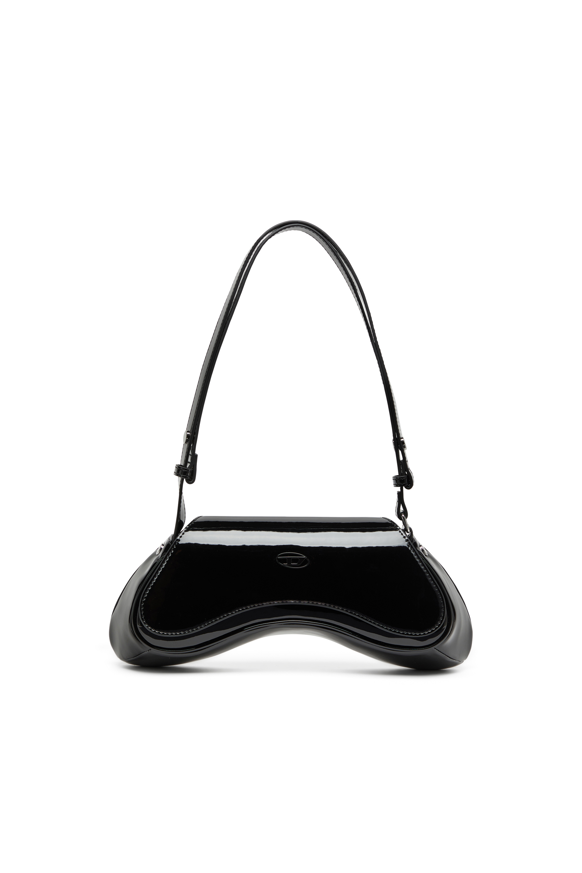 Diesel - PLAY CROSSBODY, Woman's Play-Crossbody bag in glossy PU in Black - 1