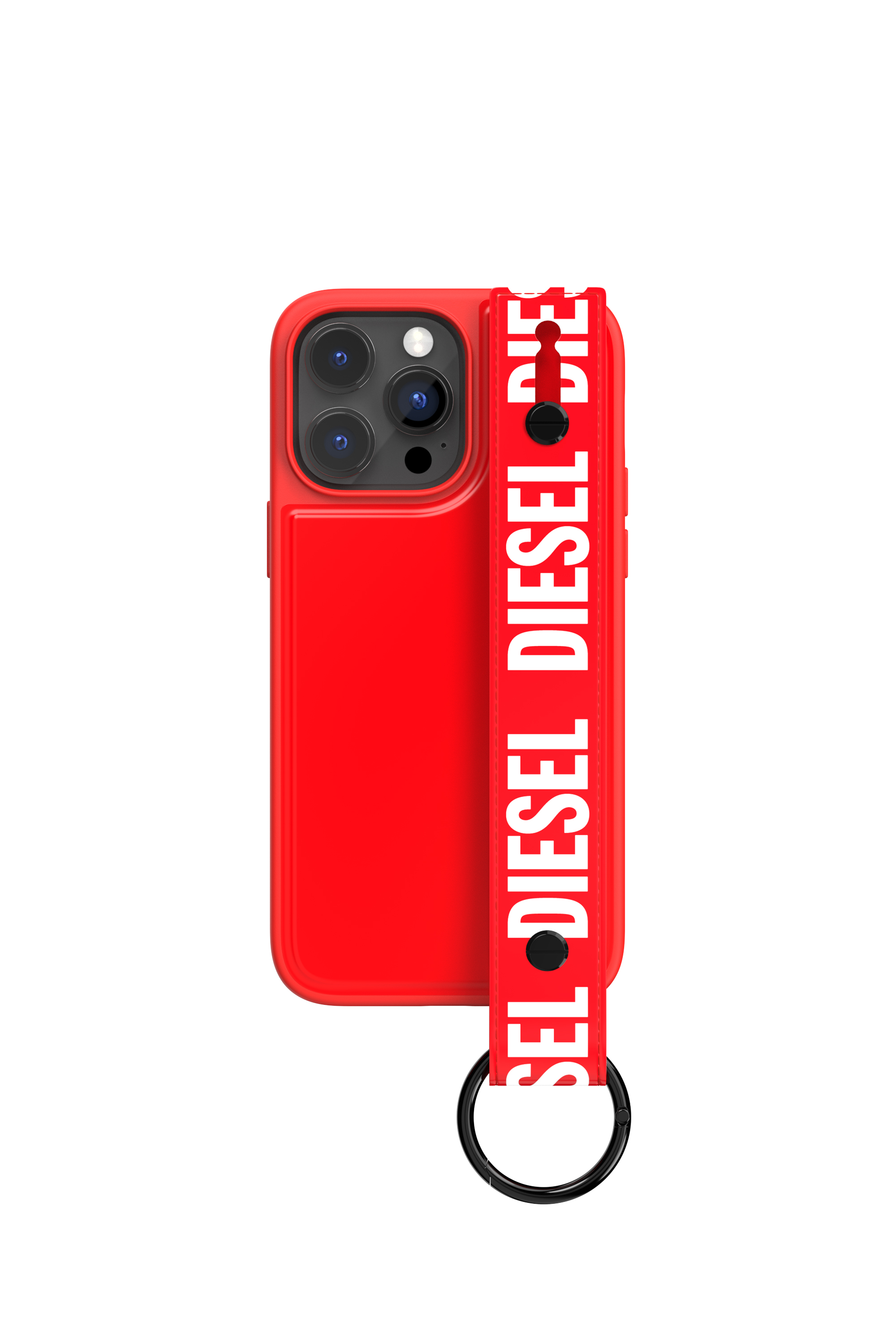 Diesel - 50288 MOULDED CASE, Unisex's Handstrap case for iPhone 14 Pro Max in Red - 2