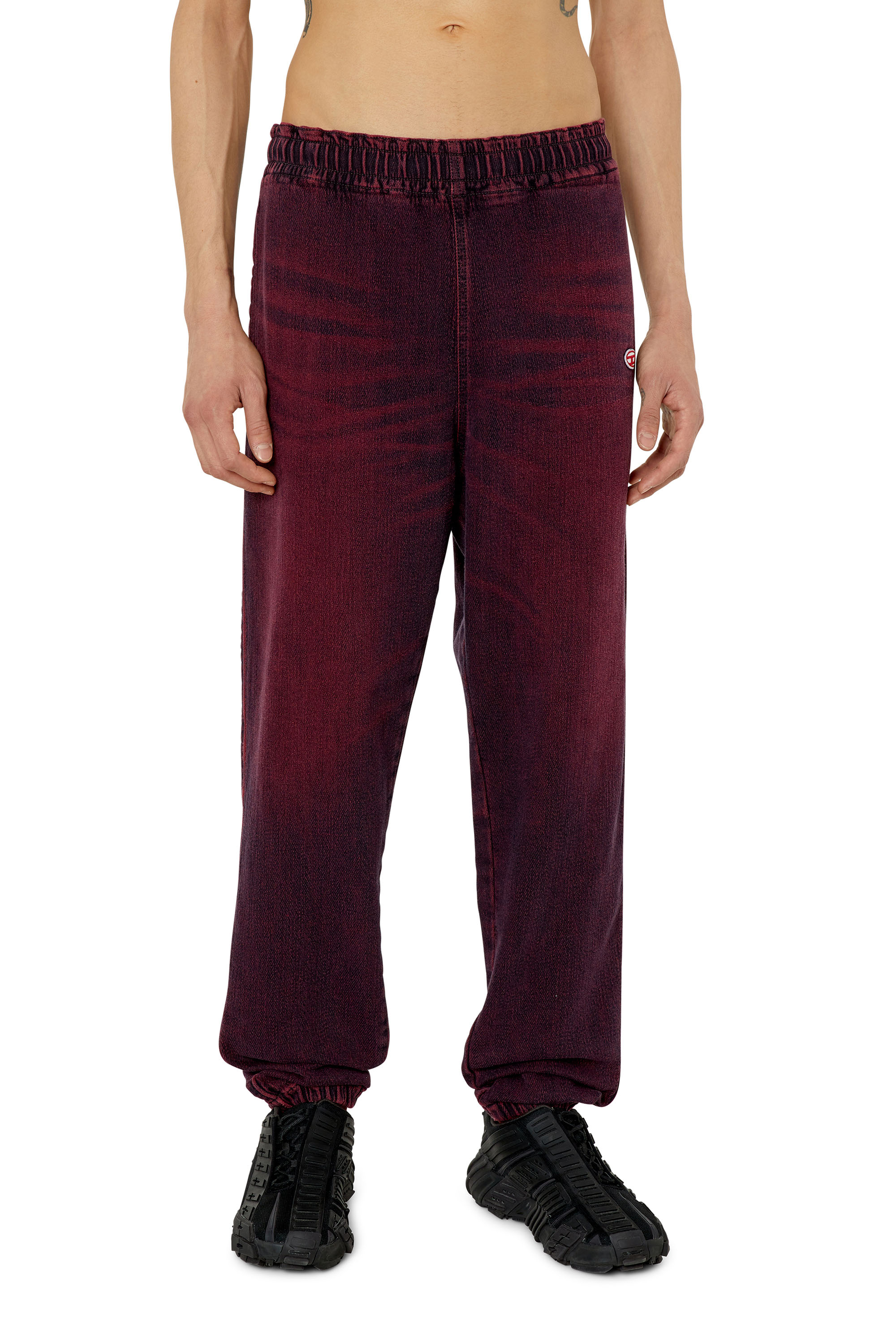 Diesel - D-Lab Track Denim 09G91 Tapered, Burgundy - Image 3
