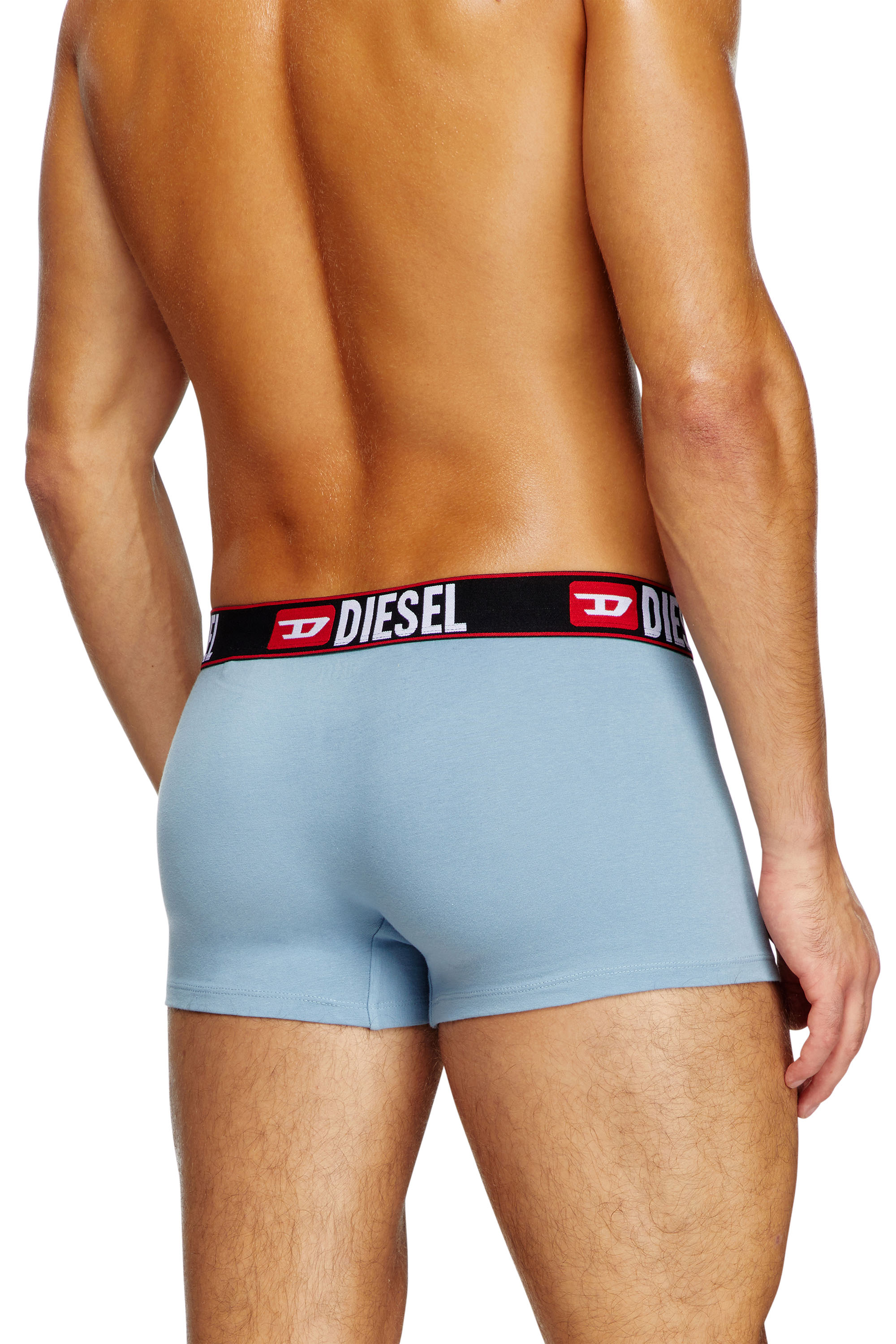 Diesel - UMBX-DAMIENTHREEPACK, Man's 3-pack of boxer briefs with cloudy motif in Blue - 3