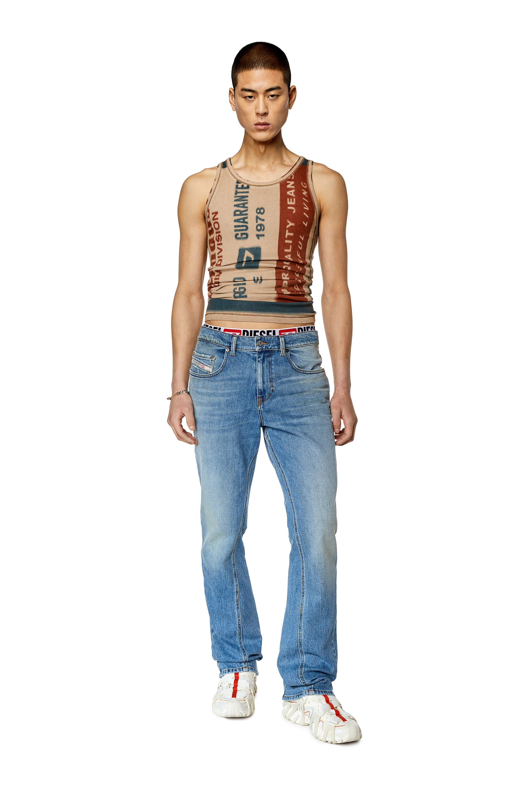 Diesel - 2021 D-Vocs 007L3 Bootcut Jeans, Light Blue - Image 4