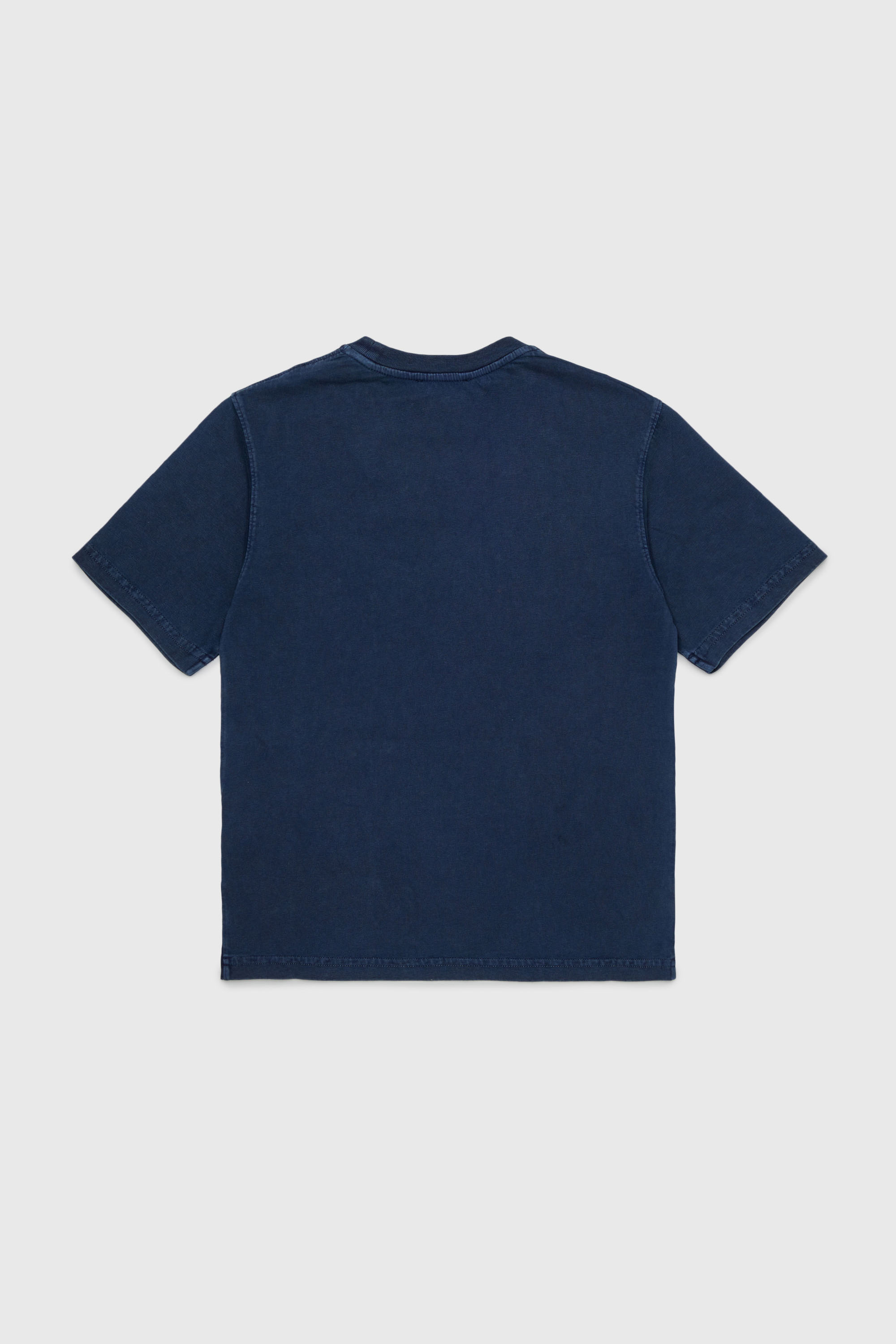 Diesel - TISEL OVER, Man's Cotton T-shirt with maxi logo print in Dark Blue - 2