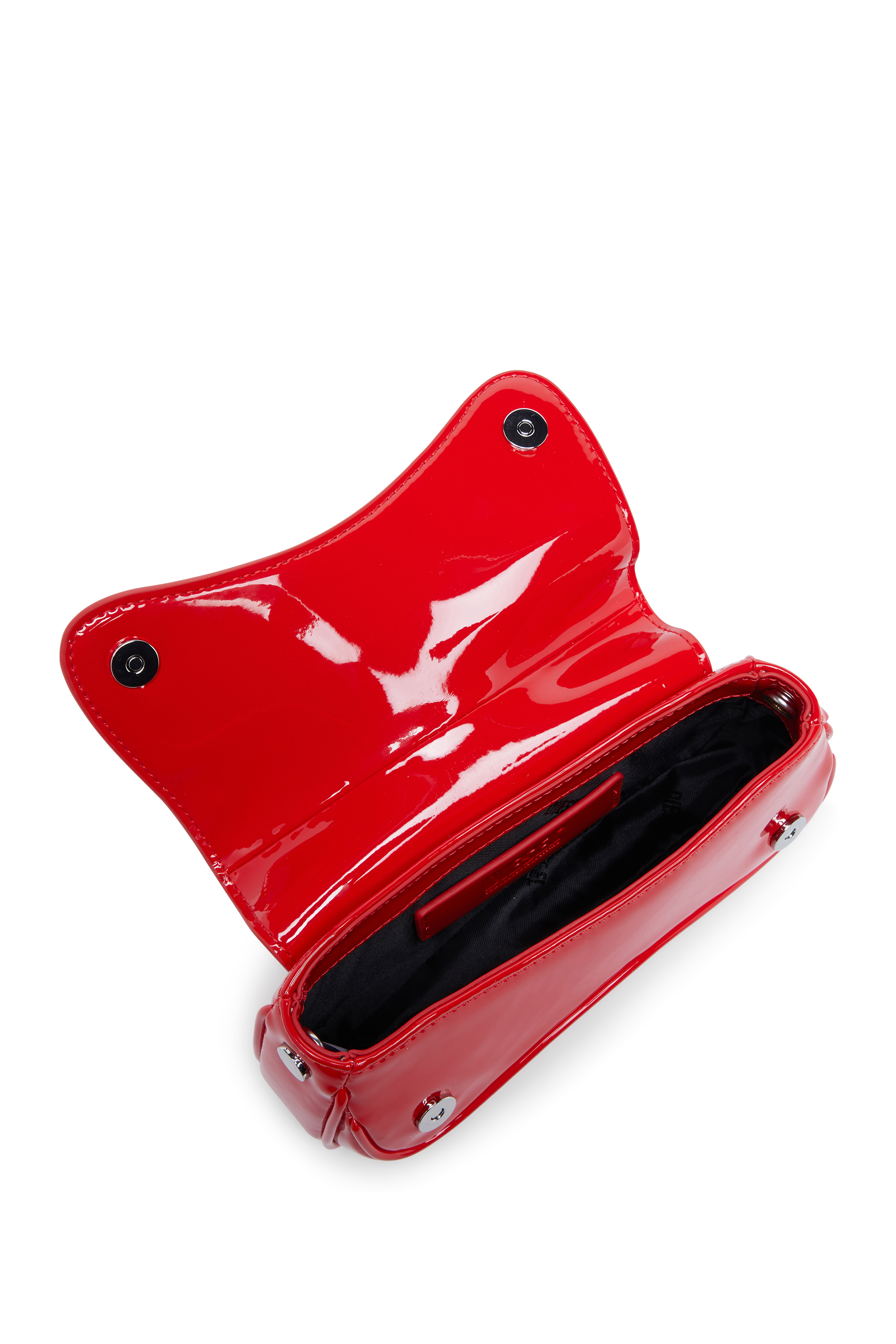 Diesel - PLAY CROSSBODY XS, Woman's Play-Small crossbody bag glossy in Red - 4