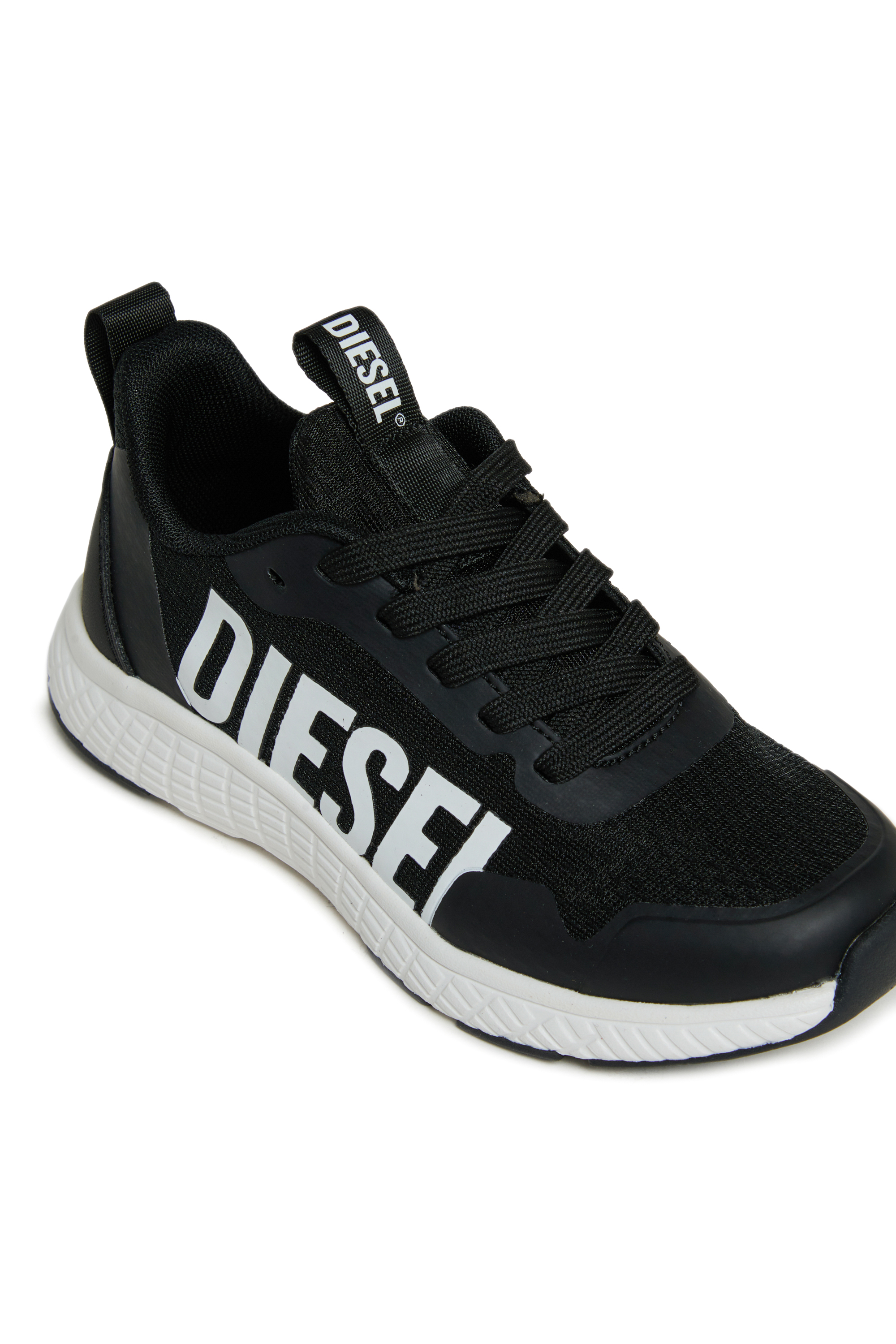 Diesel - S-RUNCOUT, Unisex's S-Runcout - Sneakers with maxi Diesel logo in Black - 4