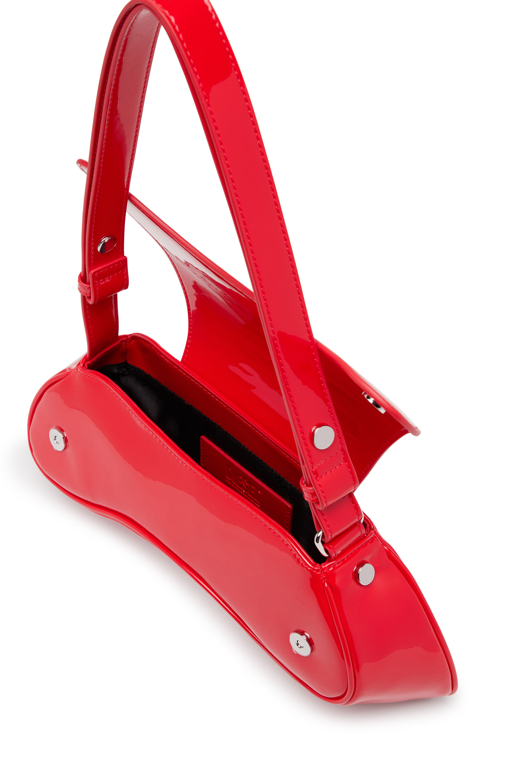 Diesel - PLAY CROSSBODY, Woman's Play-Glossy crossbody bag in Red - 3