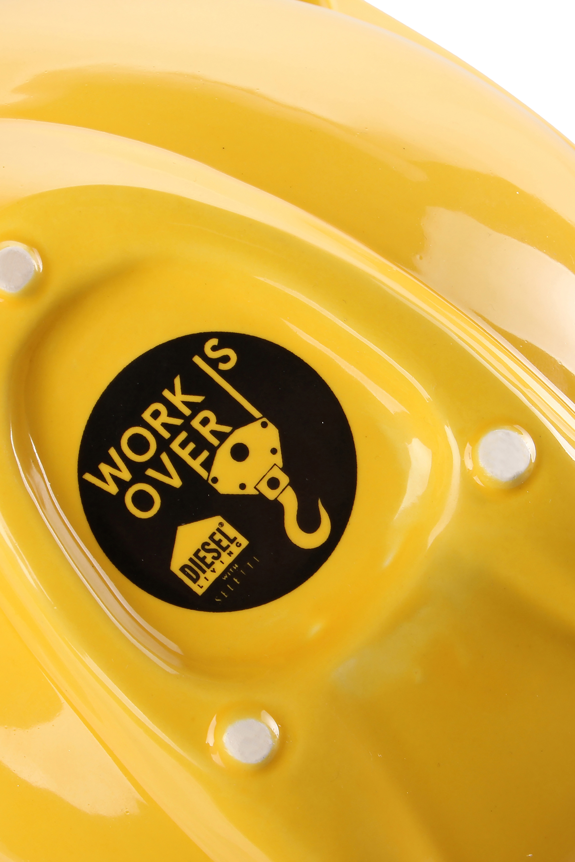 Diesel - 11057 WORK IS OVER, Unisex's Yellow porcelaine container in Yellow - 3