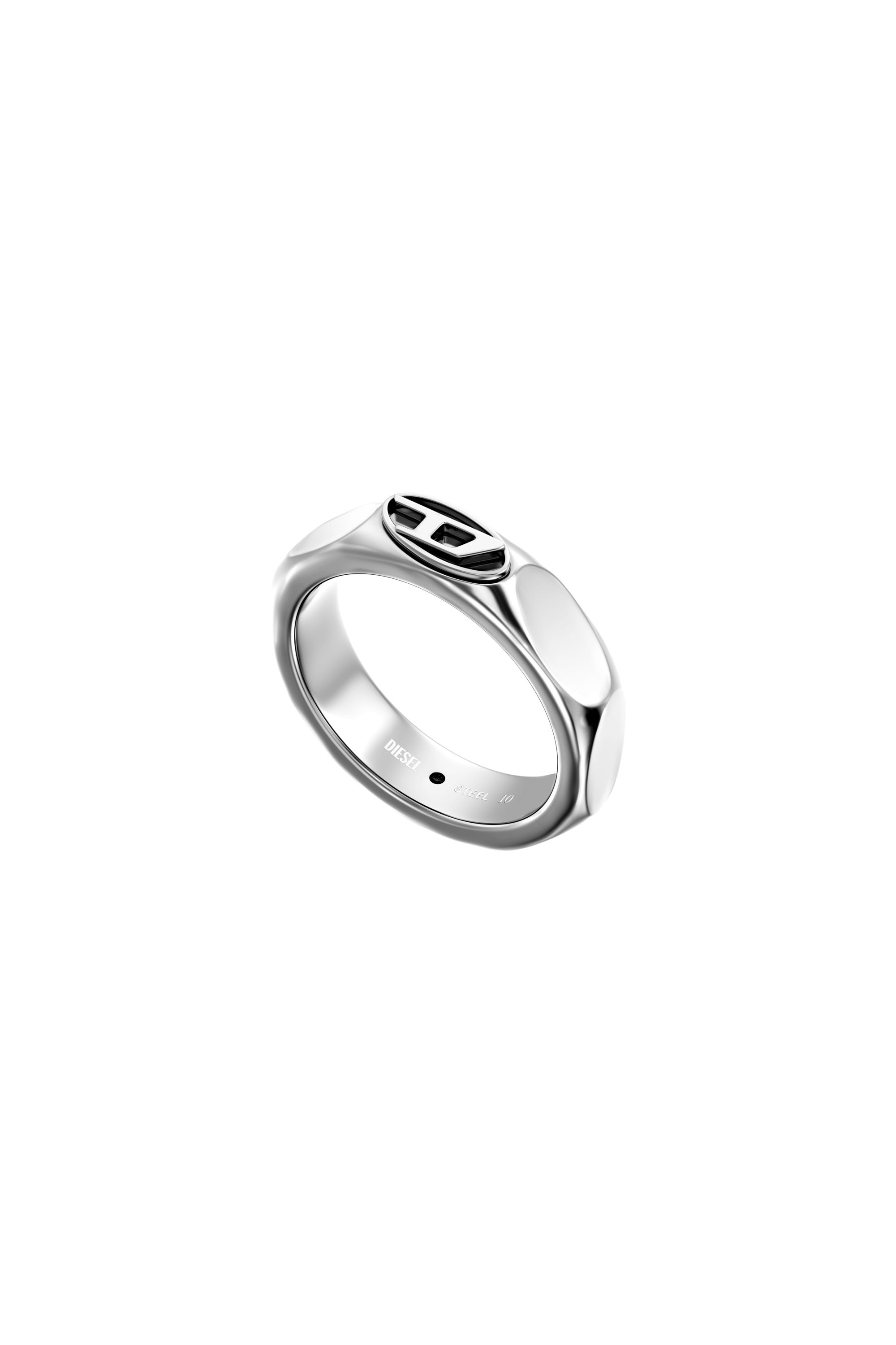 Diesel - DX1693040 JEWELLERY, Unisex's Stainless steel band ring in Silver - 1