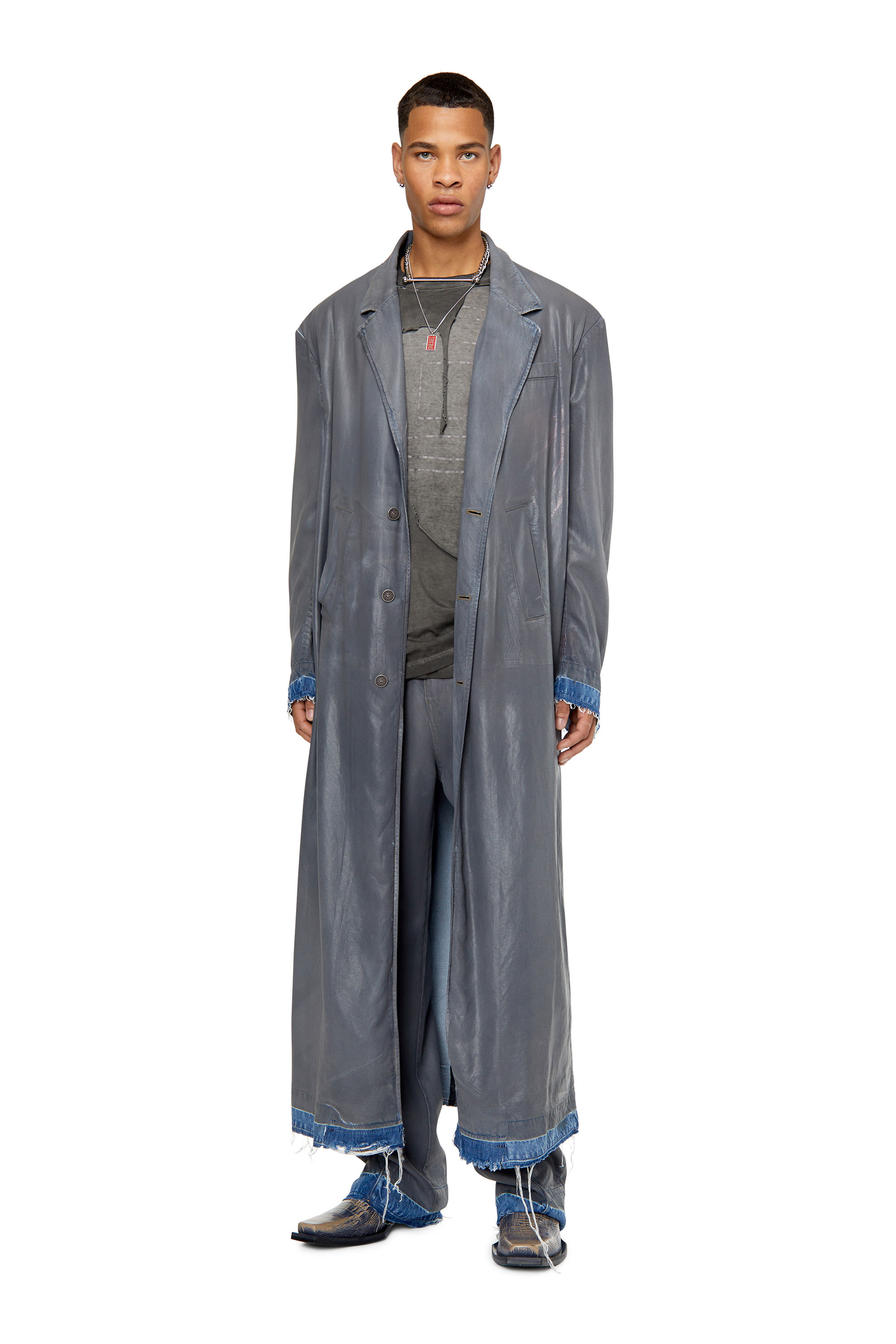 Diesel - D-Chino-Work 0LICK Straight Jeans, Grey - Image 5