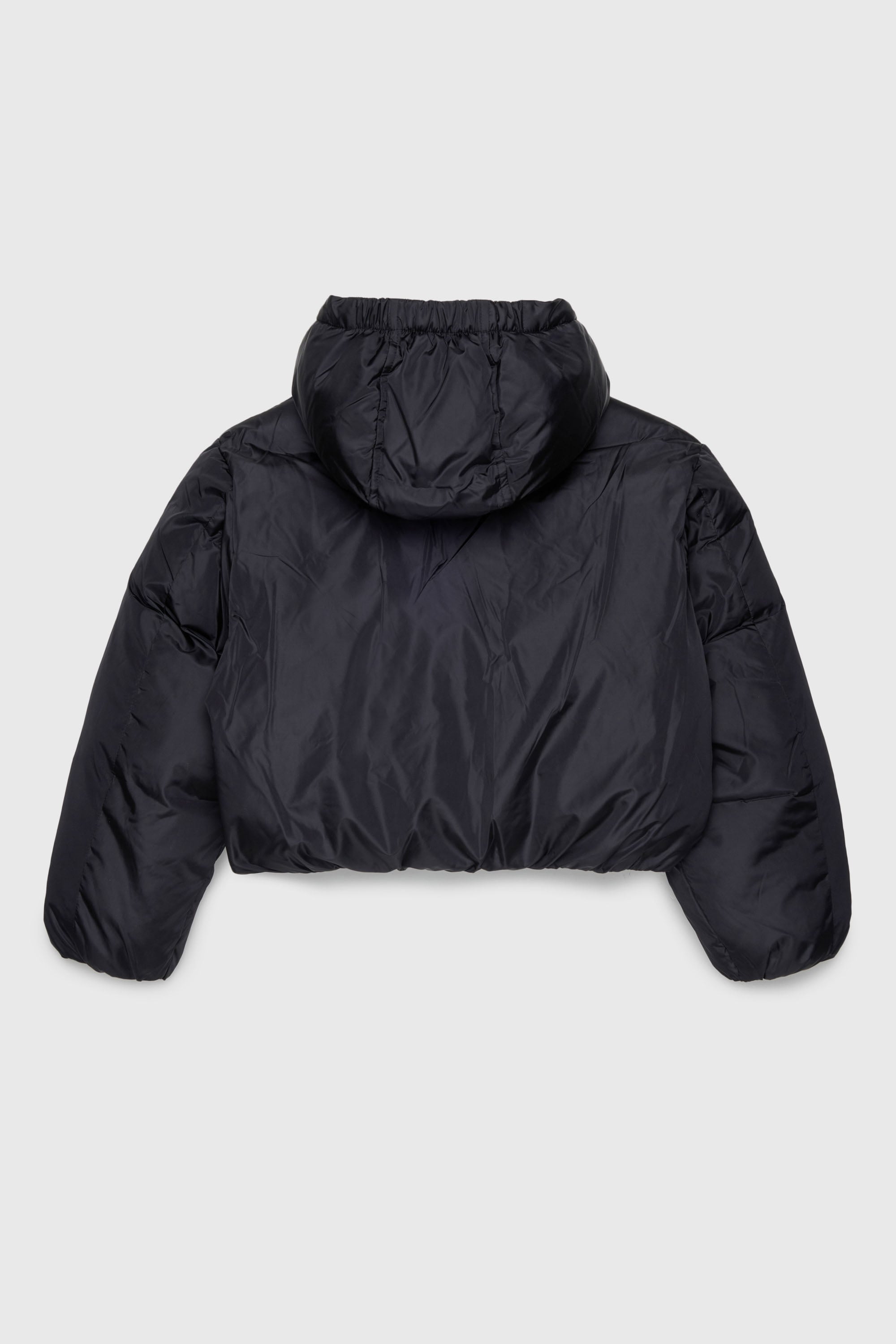 Diesel - JELKYM, Woman's Hooded puffer jacket in Black - 2