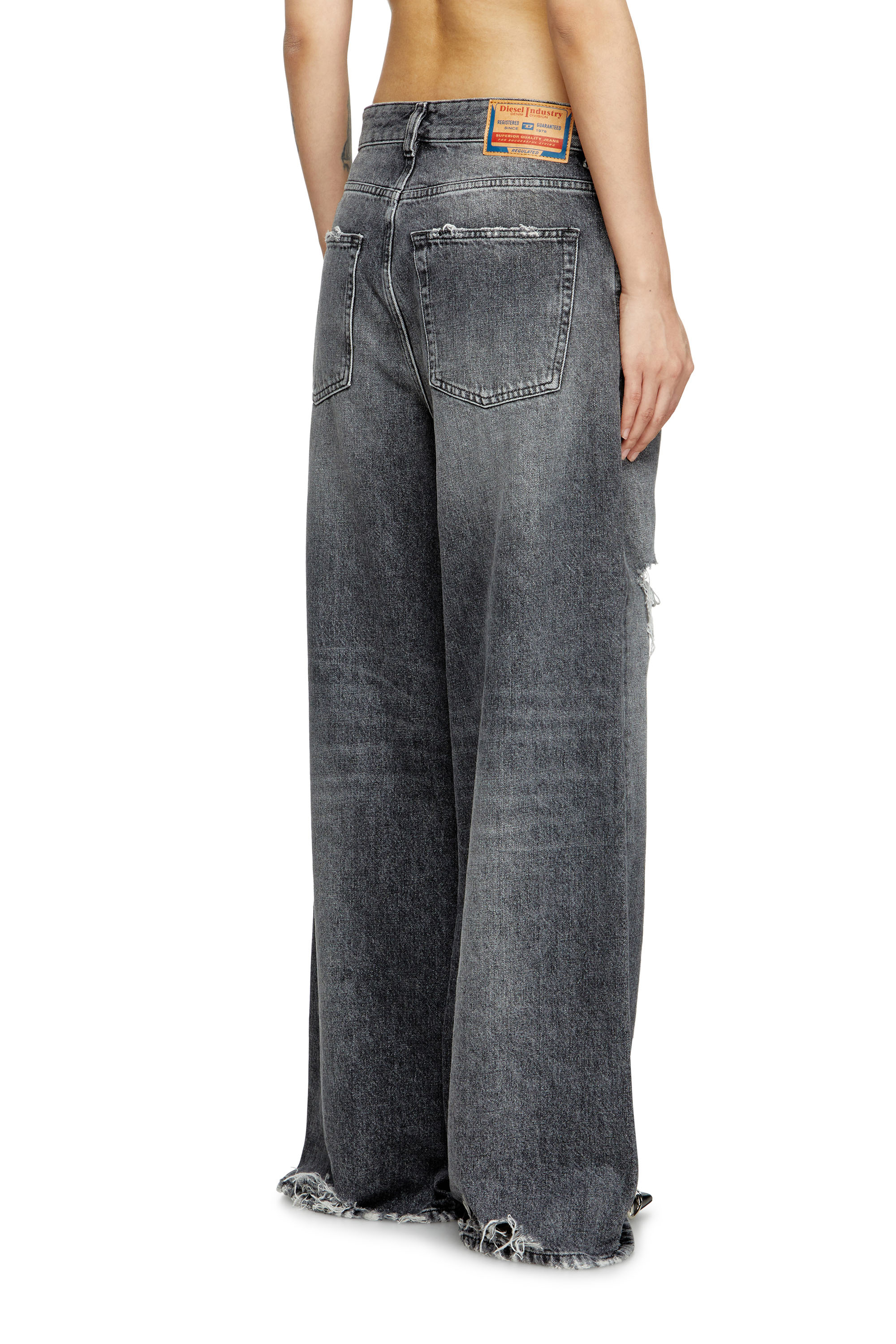 Relaxed Jeans 1996 D-Sire 007X4, Black/Dark grey Diesel - Woman's Relaxed Jeans 1996 D-Sire 007X4, Black/Dark grey - 4