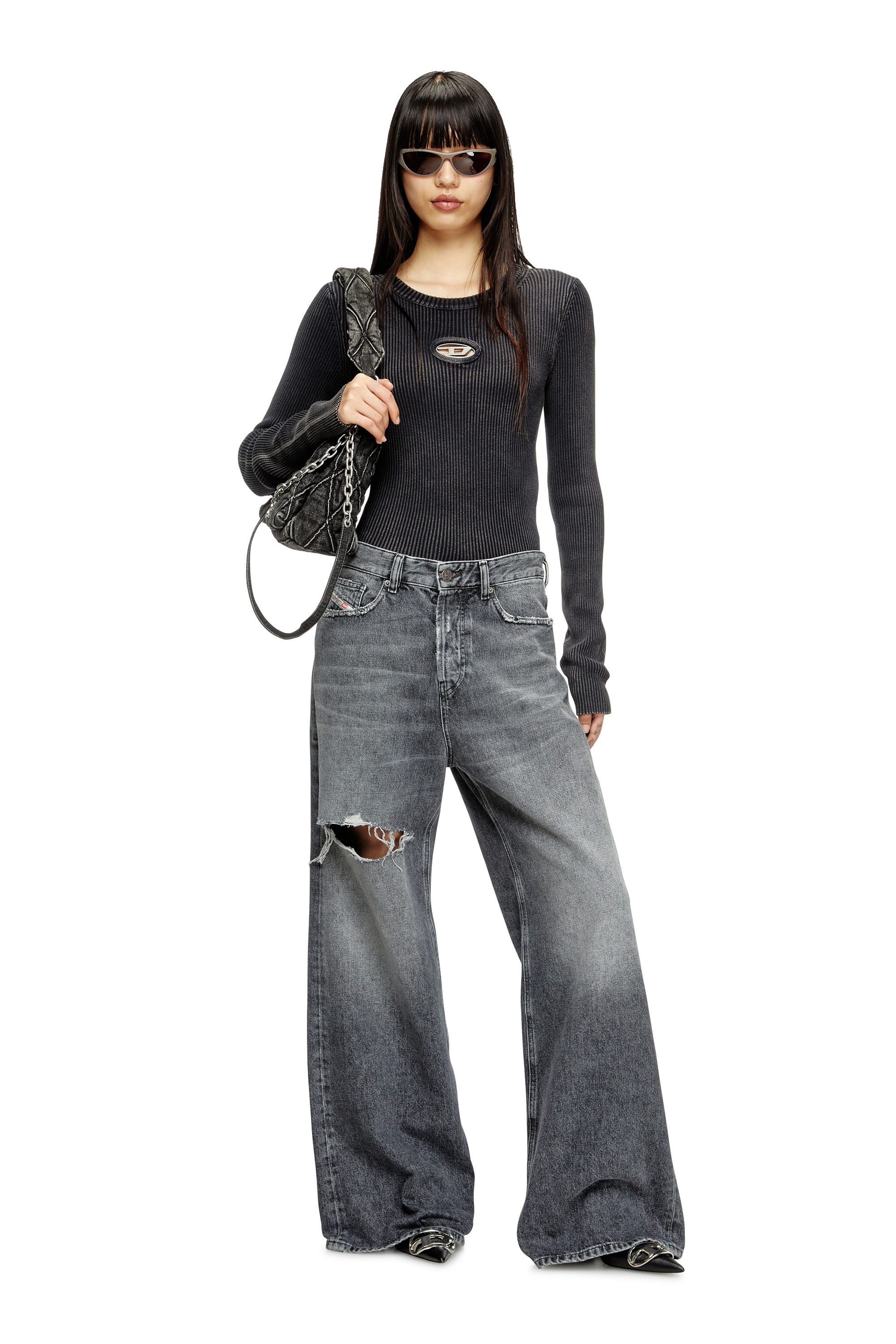 Relaxed Jeans 1996 D-Sire 007X4, Black/Dark grey Diesel - Woman's Relaxed Jeans 1996 D-Sire 007X4, Black/Dark grey - 1