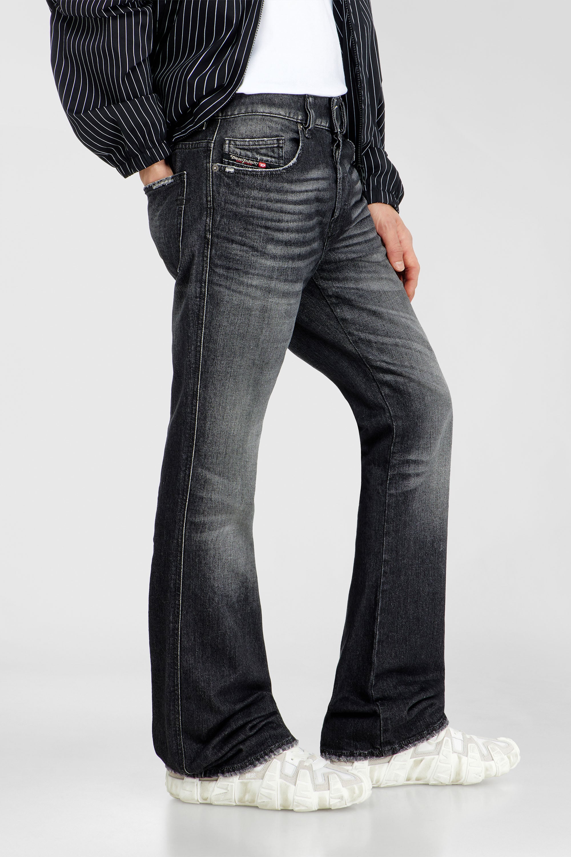 Men's Bootcut Jeans | Regular Waist 1998 D-BuckBlack/Dark grey