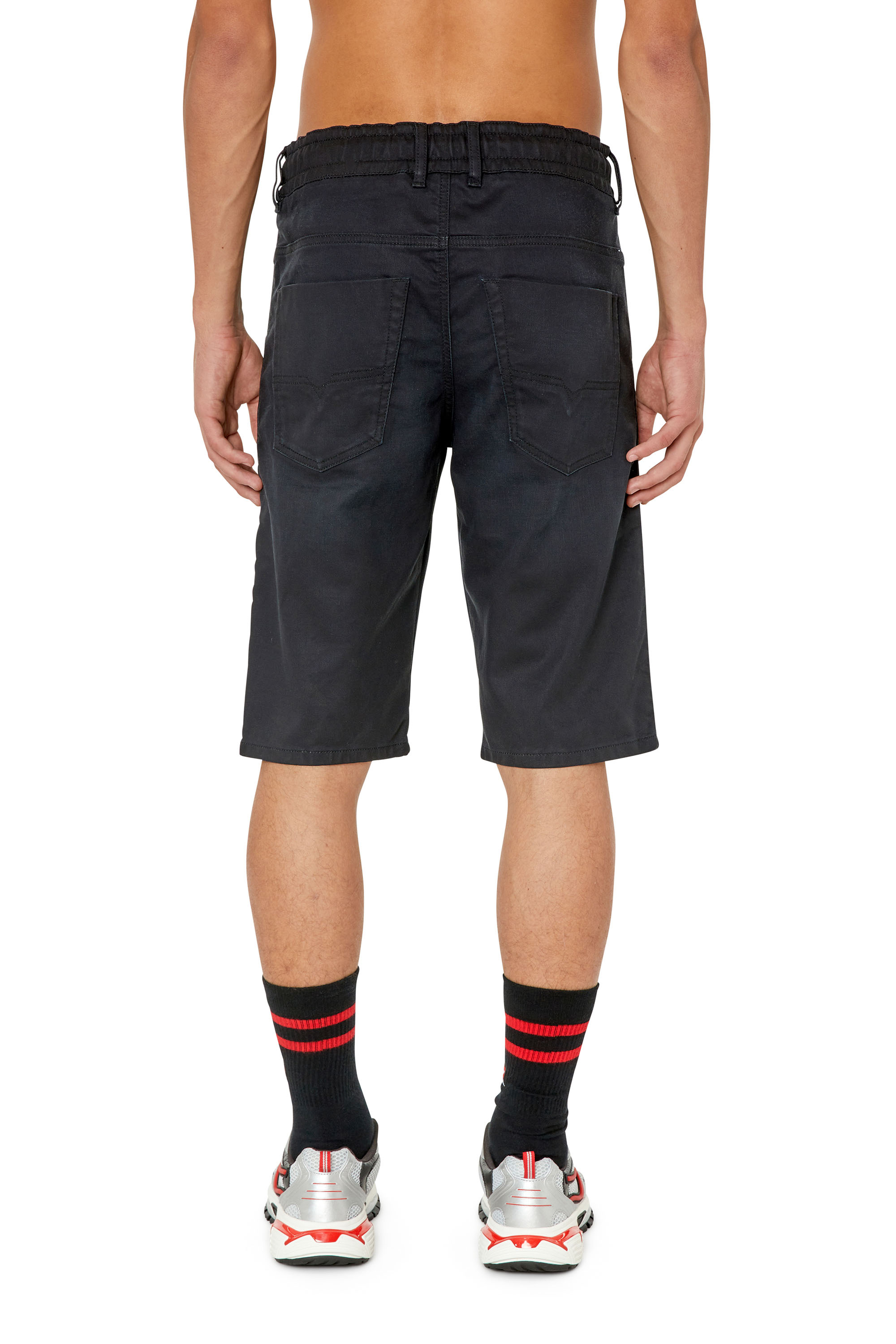 Diesel - D-KROOSHORT-Z JOGGJEANS, Black/Dark grey - Image 2