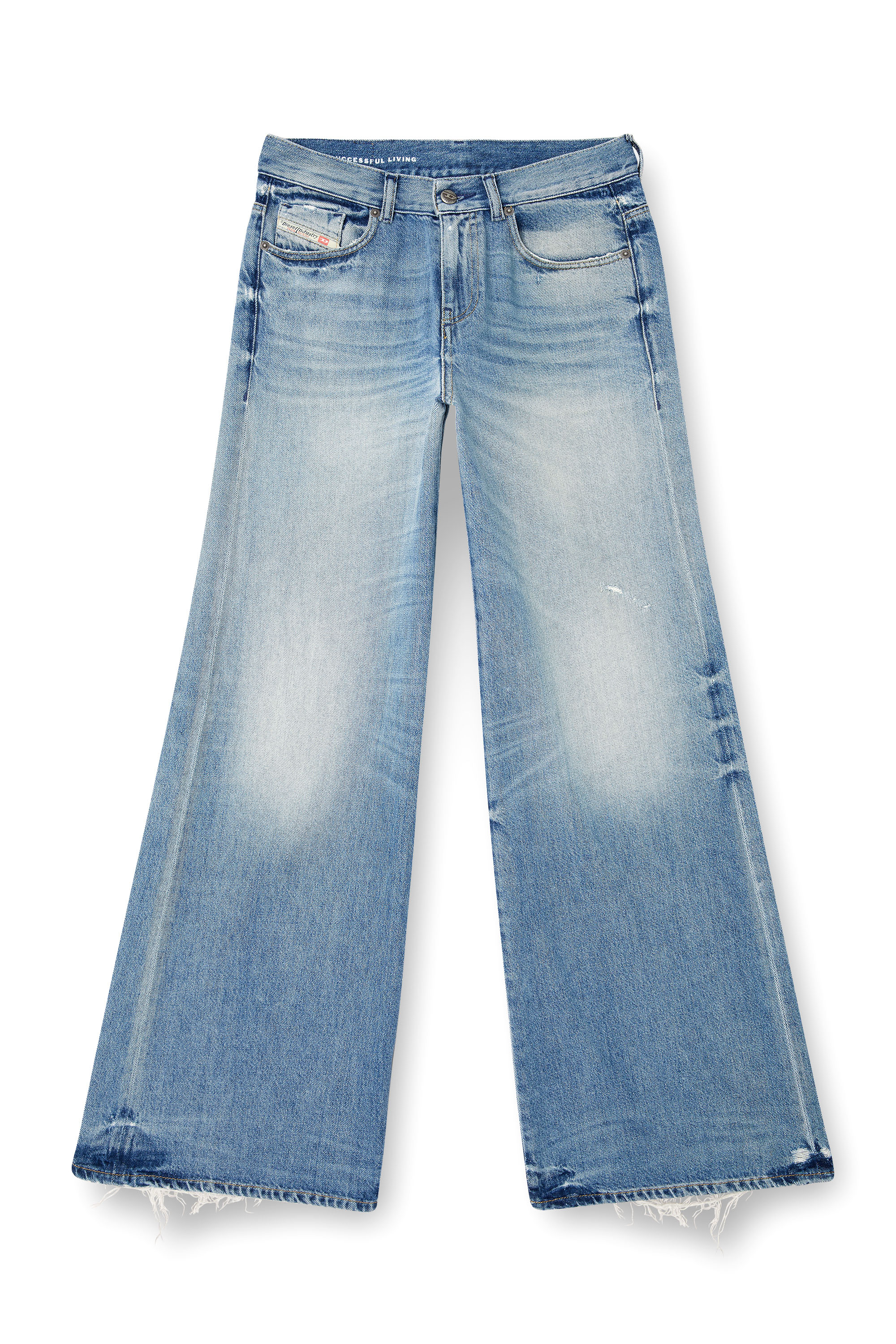 Flare Jeans 1978 D-Akemi 09M07, Light Blue Diesel - Woman's Flare Jeans 1978 D-Akemi 09M07, Light Blue - 2