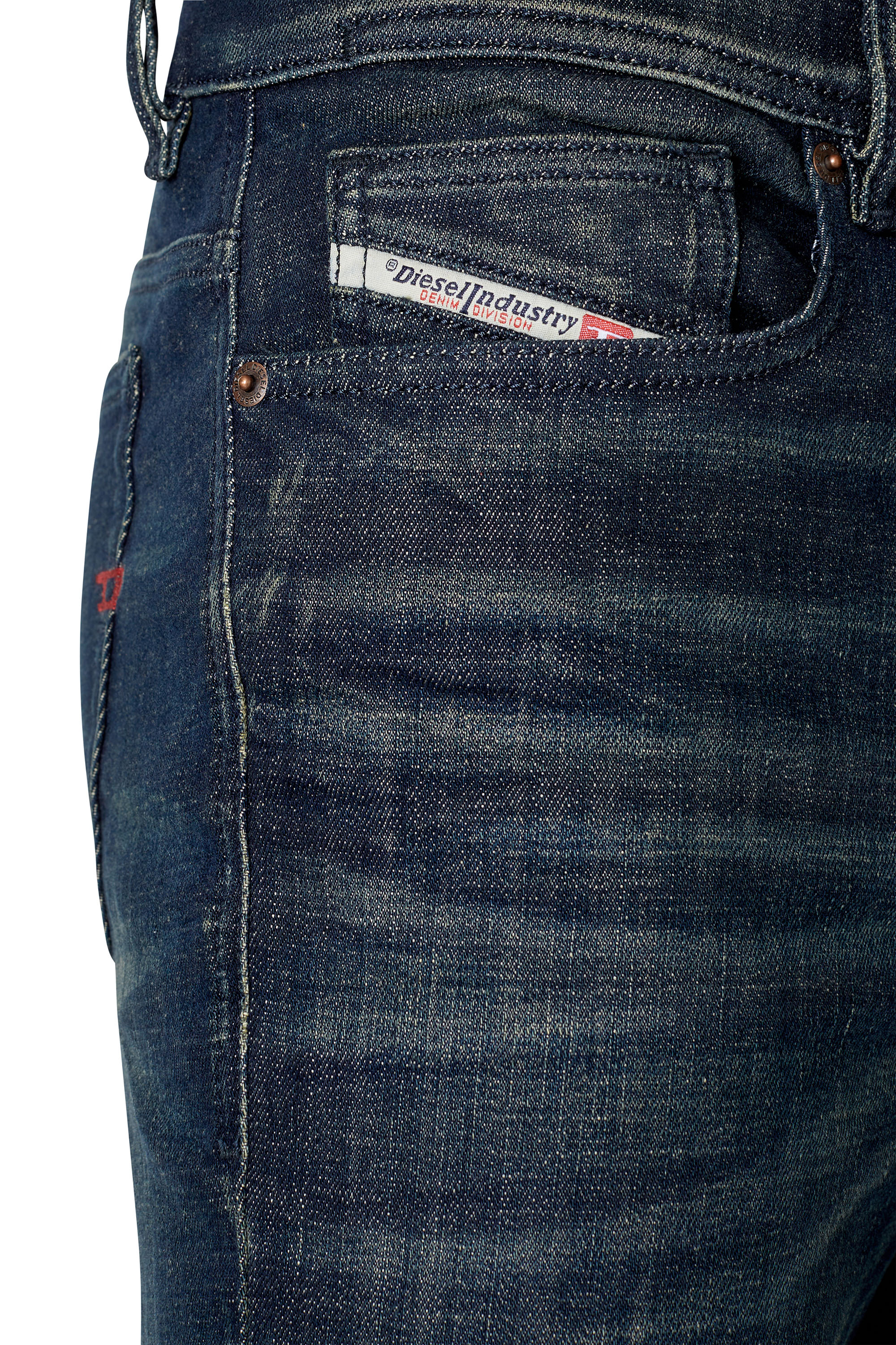 Diesel - 1983 D-Amny 09D90 Skinny Jeans, Dark Blue - Image 3