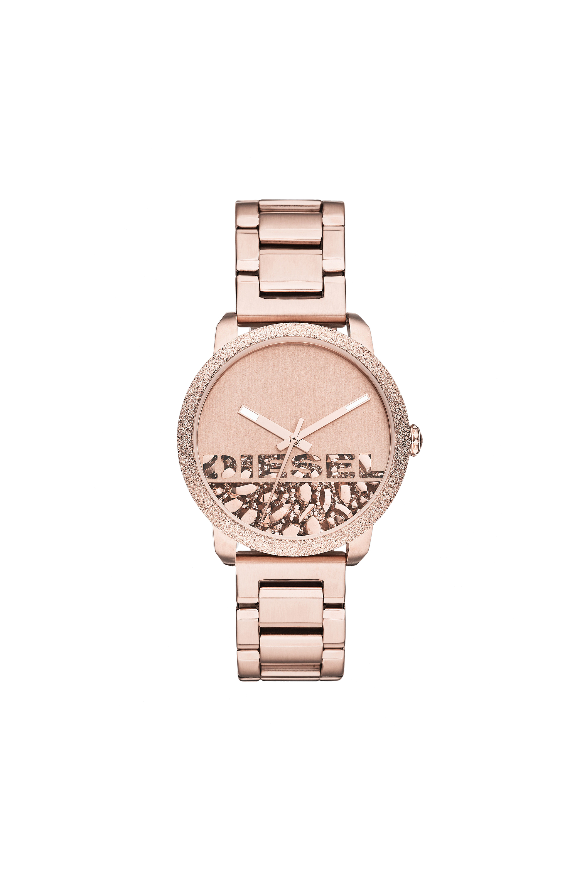 Diesel - DZ5588, Woman's Flare Rocks rose gold stainless steel watch in Pink - 1