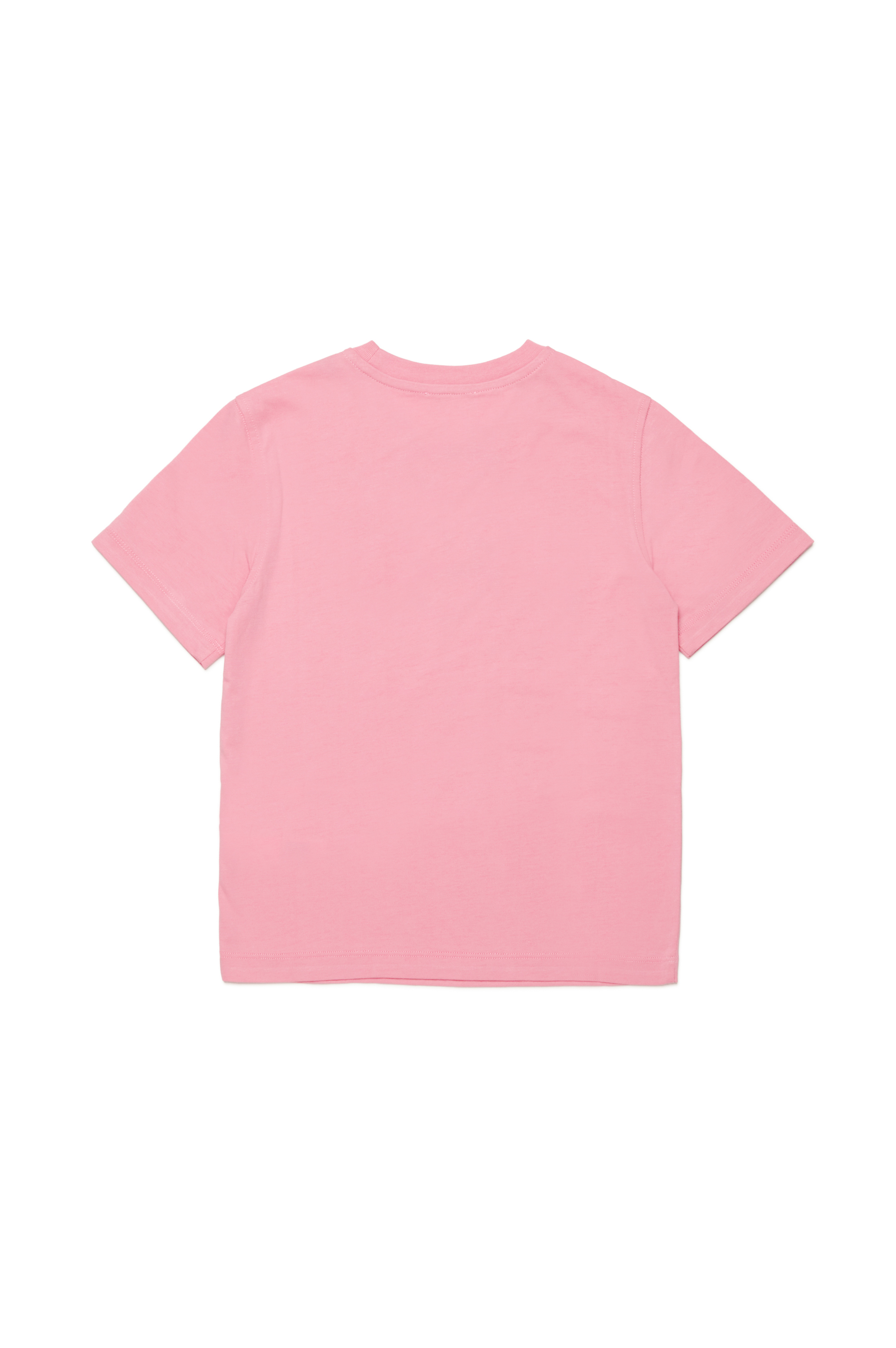 Diesel - TREGL4, Woman's T-shirt with flocked logo heart in Pink - 2