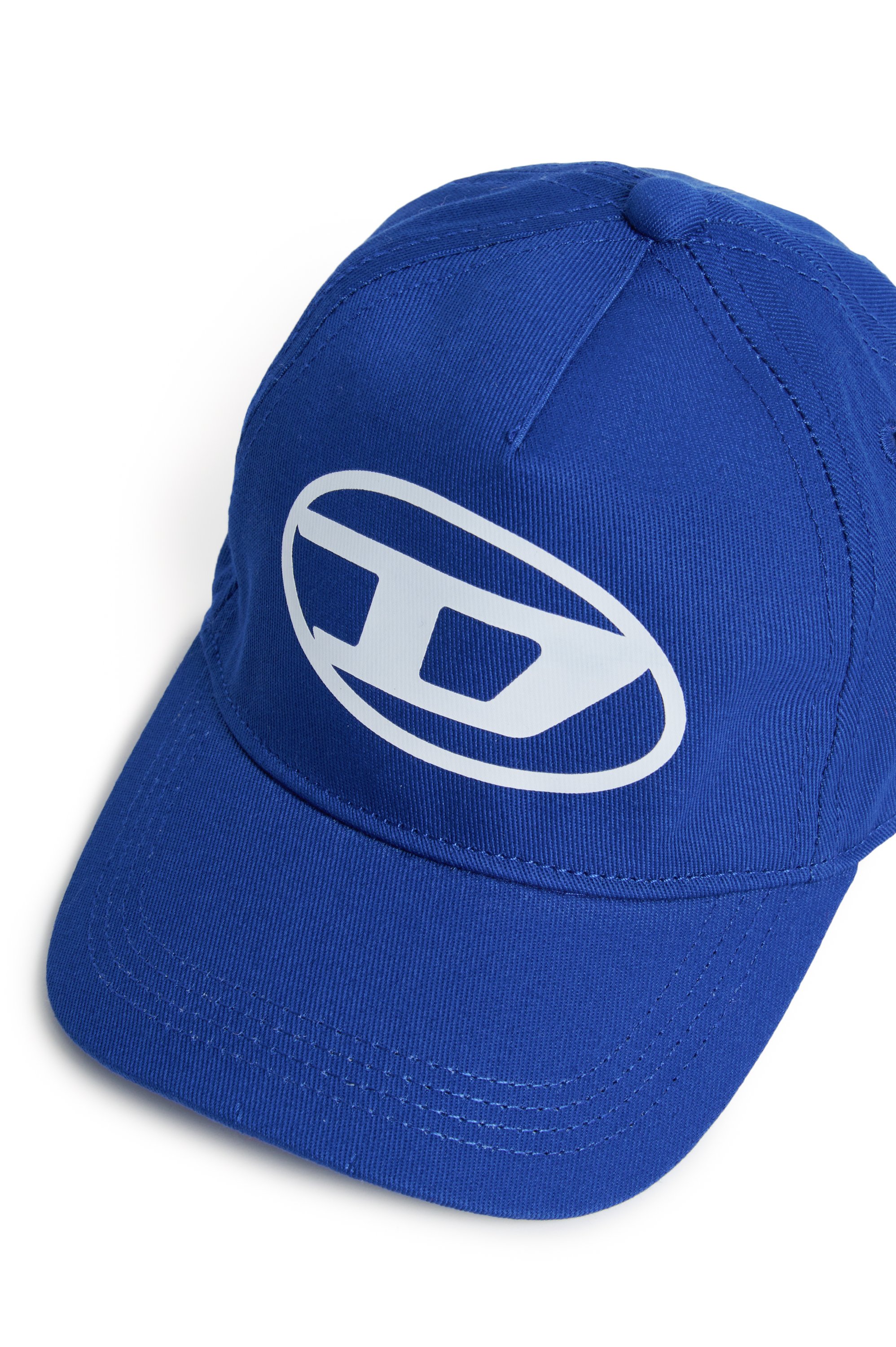 Diesel - FIMBOB, Unisex Baseball cap with Oval D print in Blue - Image 3