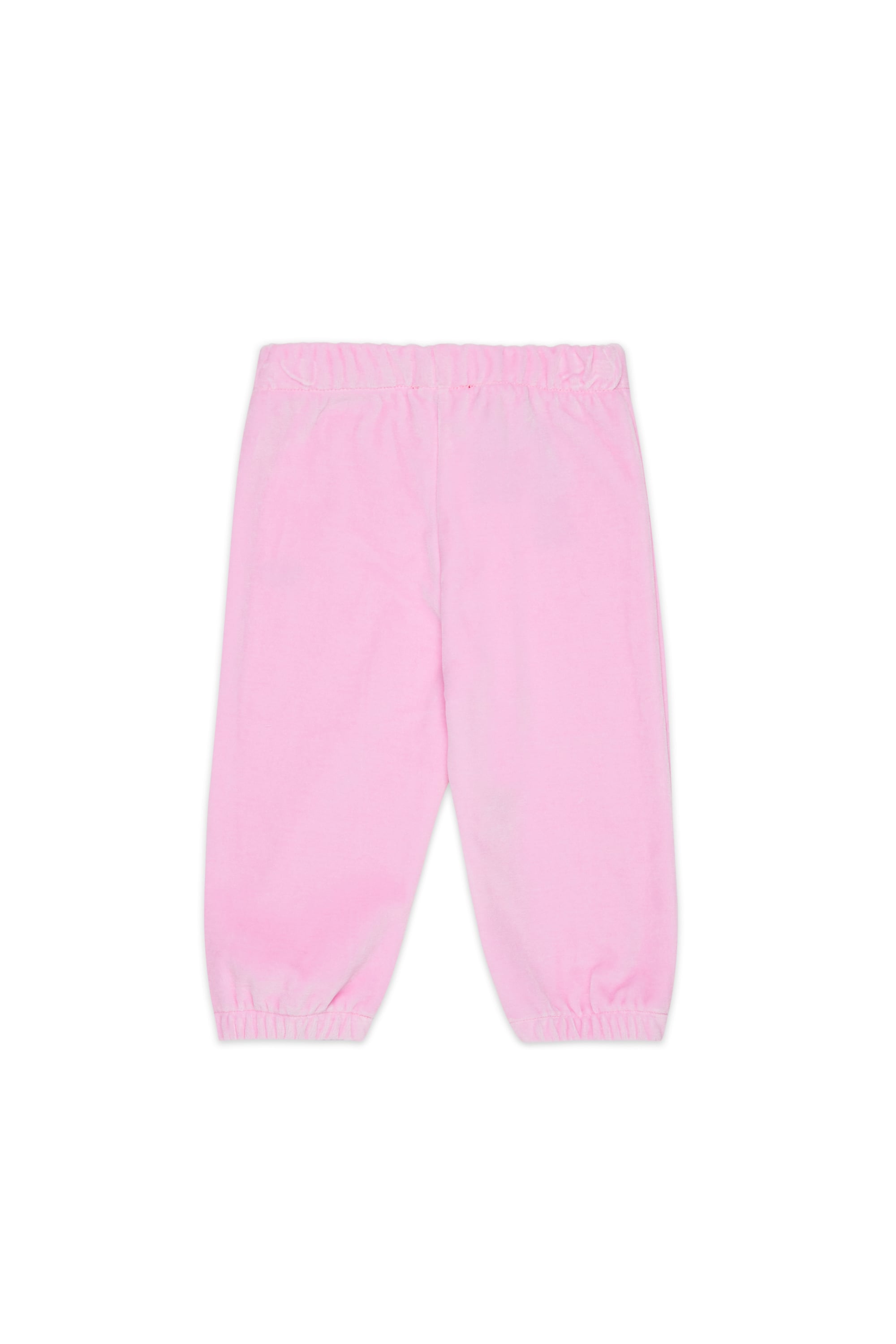 Diesel - PHENIB, Man's Velvet sweatpants with Oval D embroidery in Pink - 2