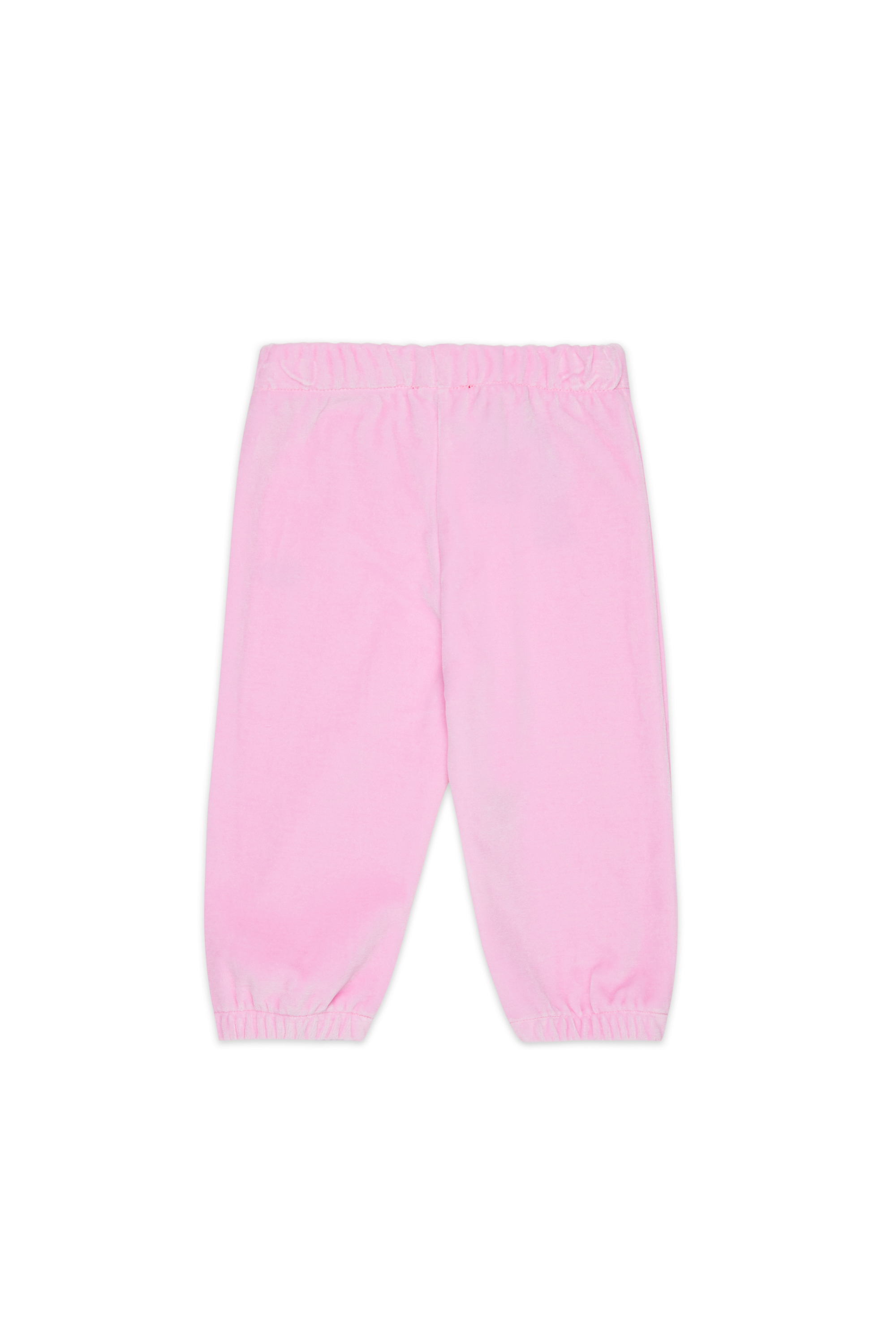 Diesel - PHENIB, Man's Velvet sweatpants with Oval D embroidery in Pink - 2
