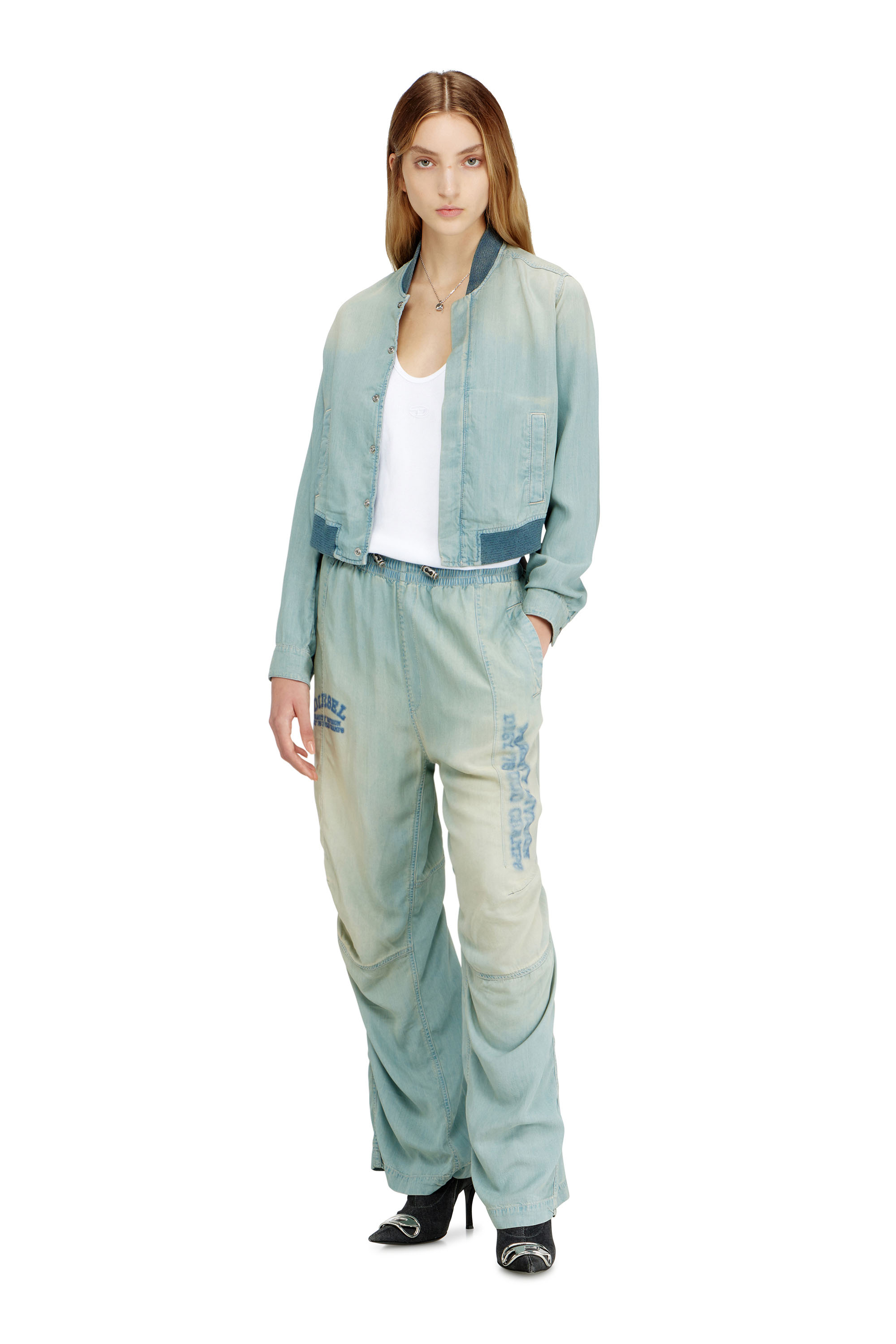 Diesel - Unisex's Relaxed Jeans D-Pari 0ADCF, Light Blue - 3